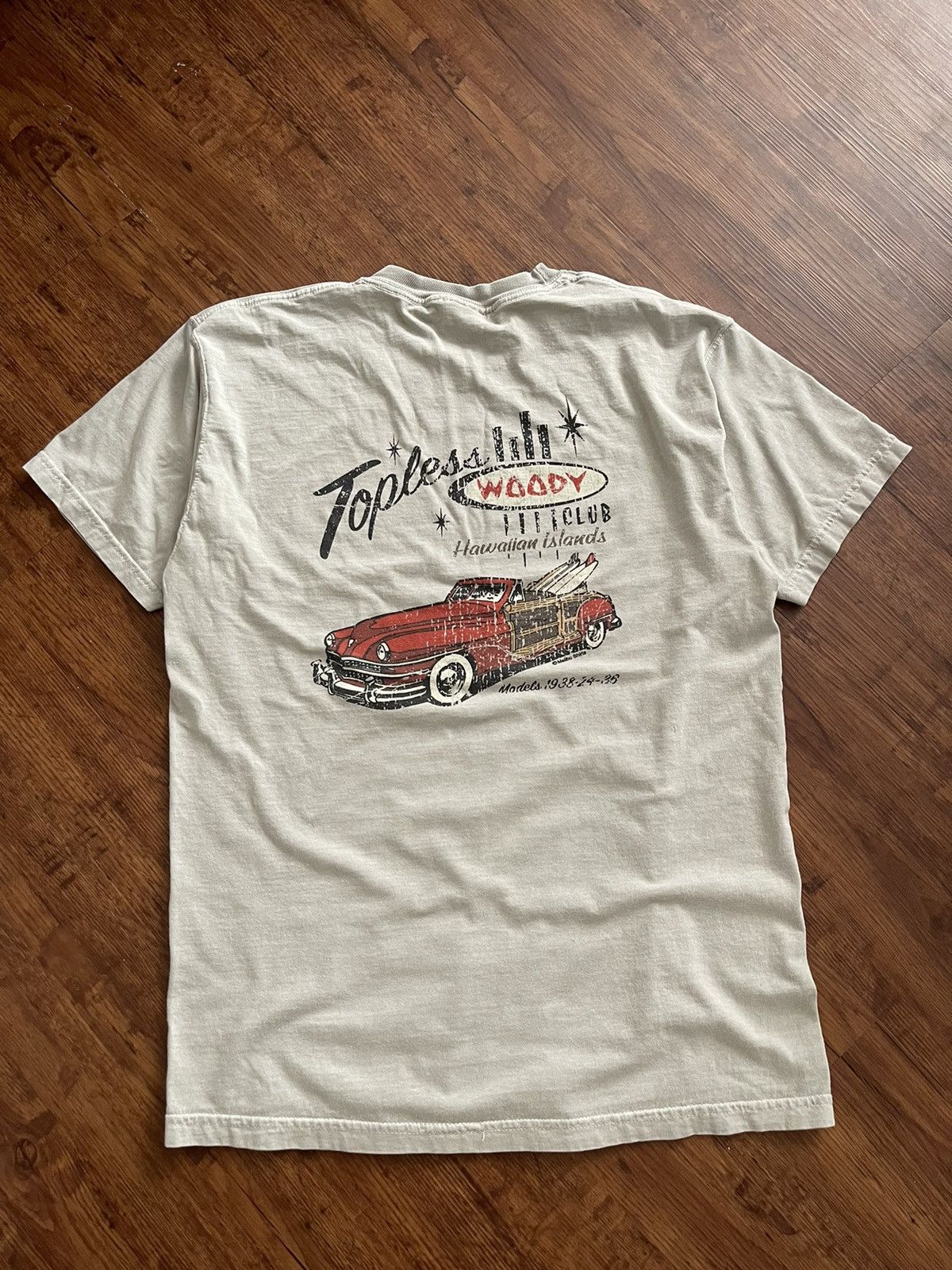 Topless Woodys Vintage Faded Tee Hoodie, Sweatshirt | PodTeesHub.com