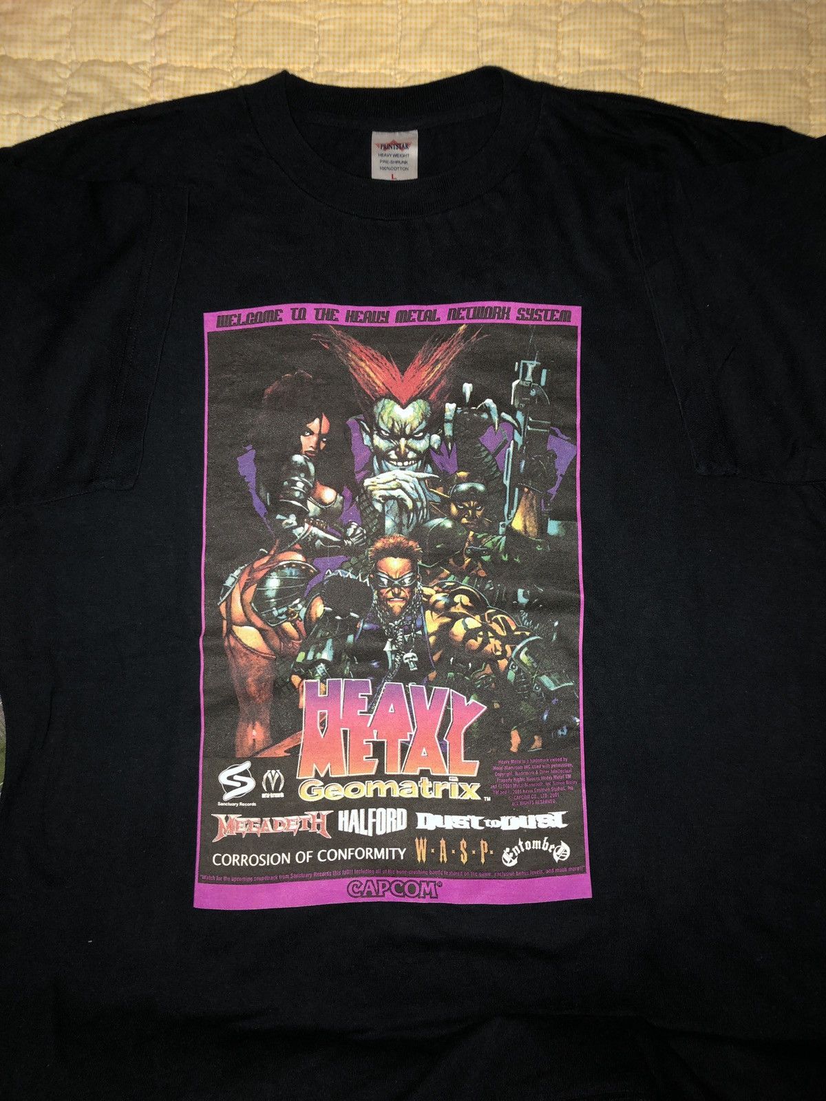 Megadeth X Vintage Vintage Heavy Metal Geomatrix Game Soundtrack By Capcom T-Shirts, Hoodie, Sweatshirt | PodTeesHub.com