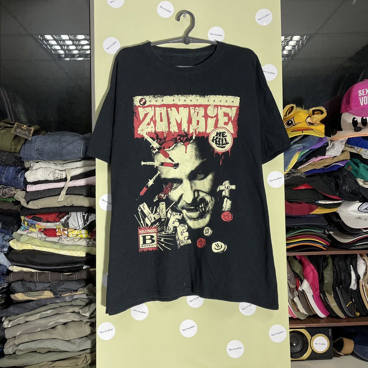 Band Tees Vintage 666 Y2k Zombie Dead Face Horror Tee Rock Streetwear Hoodie, Sweatshirt | PodTeesHub.com
