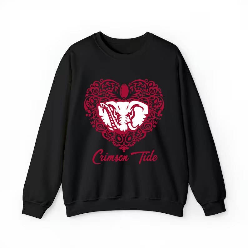 Alabama Crimson Comfort Colors Sweatshirt - Trendy Universit T-Shirts, Hoodie | PodTeesHub.com
