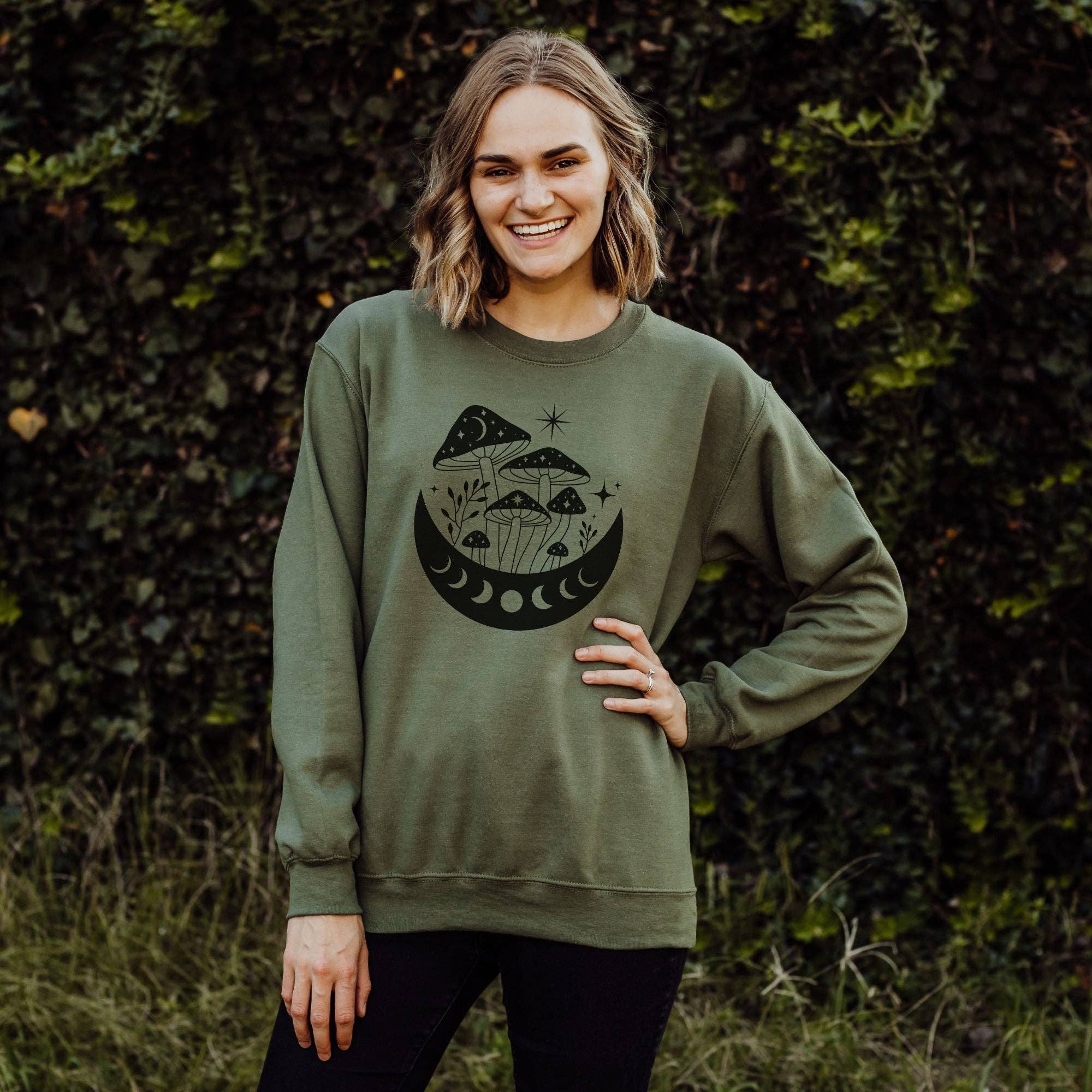 Mystical Mushroom Sweatshirt *Unisex Fit* T-Shirts, Hoodie | PodTeesHub.com