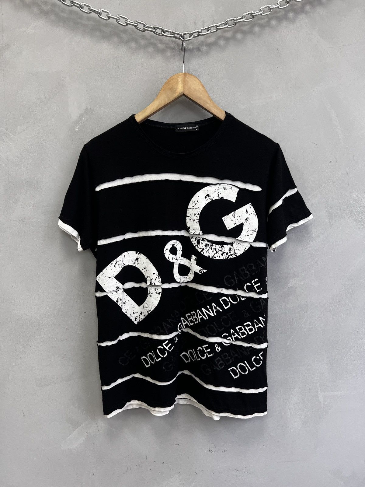 Gabbana Dolce Gabbana Retro Distressed T Shirt Hype Hoodie, Sweatshirt | PodTeesHub.com