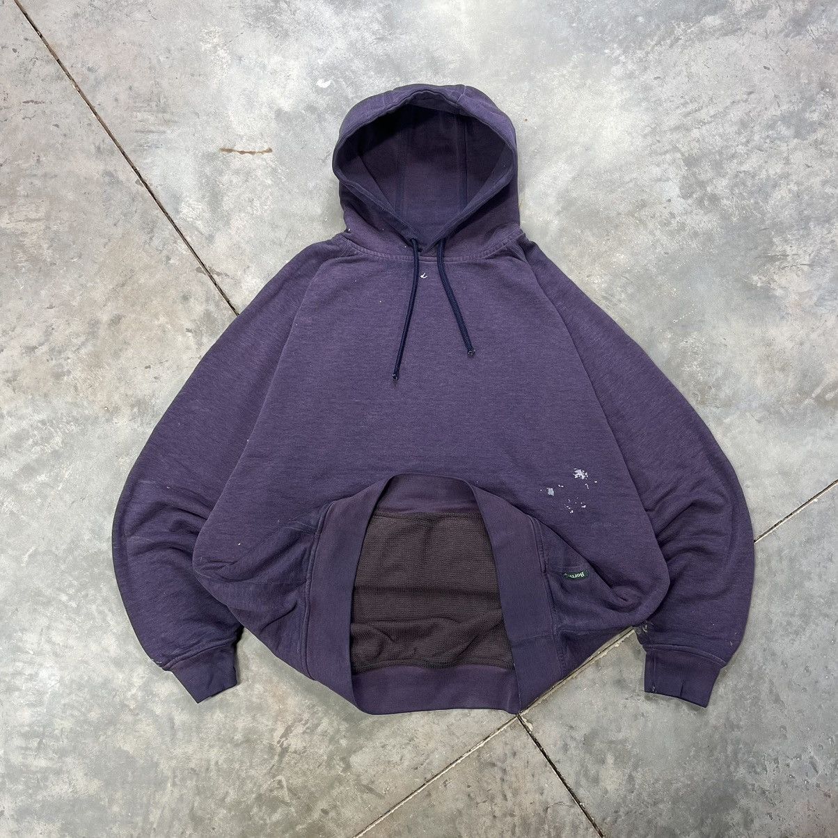 Vintage Thermal Lined Hoodie Sweatshirt Pullover 90s Faded T-Shirts | PodTeesHub.com