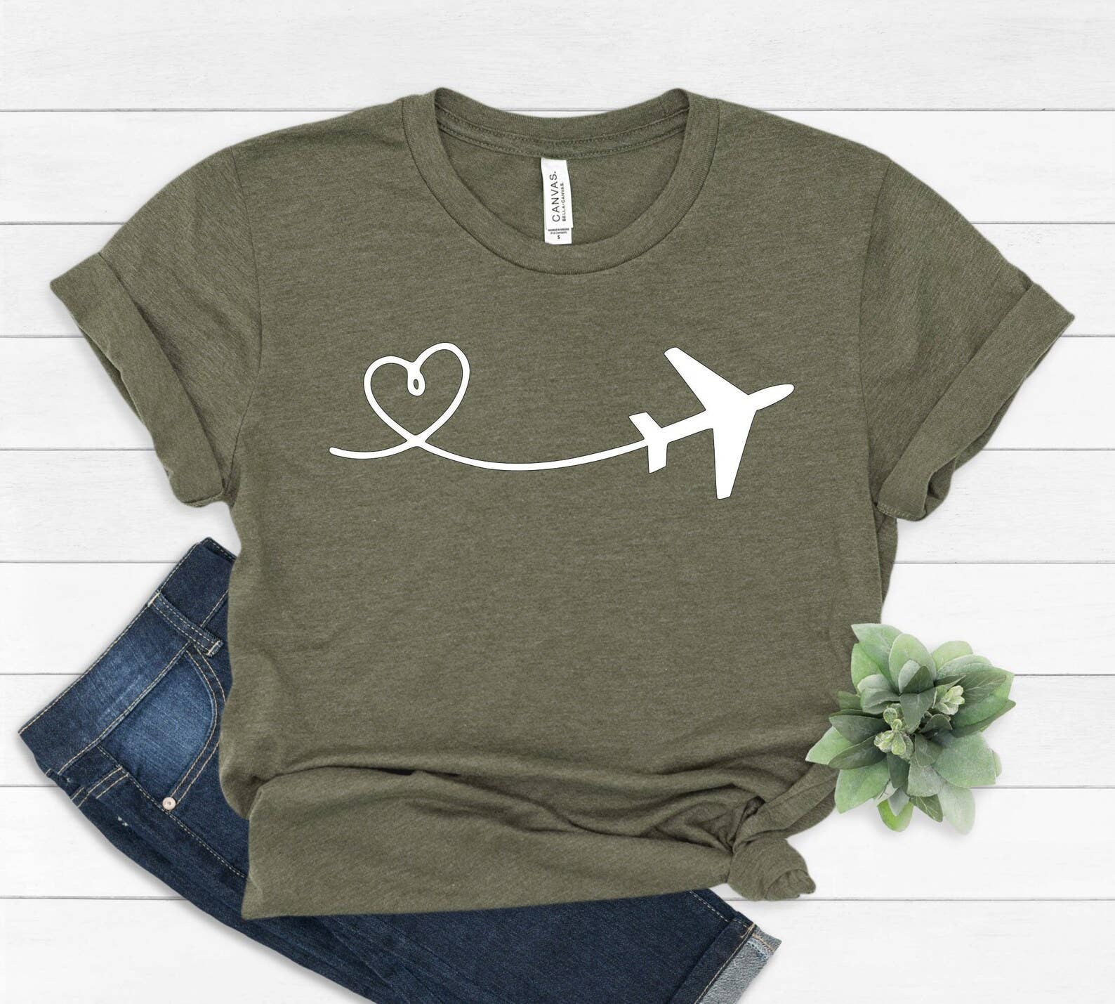 Airplane Heart T-Shirt Hoodie, Sweatshirt | PodTeesHub.com