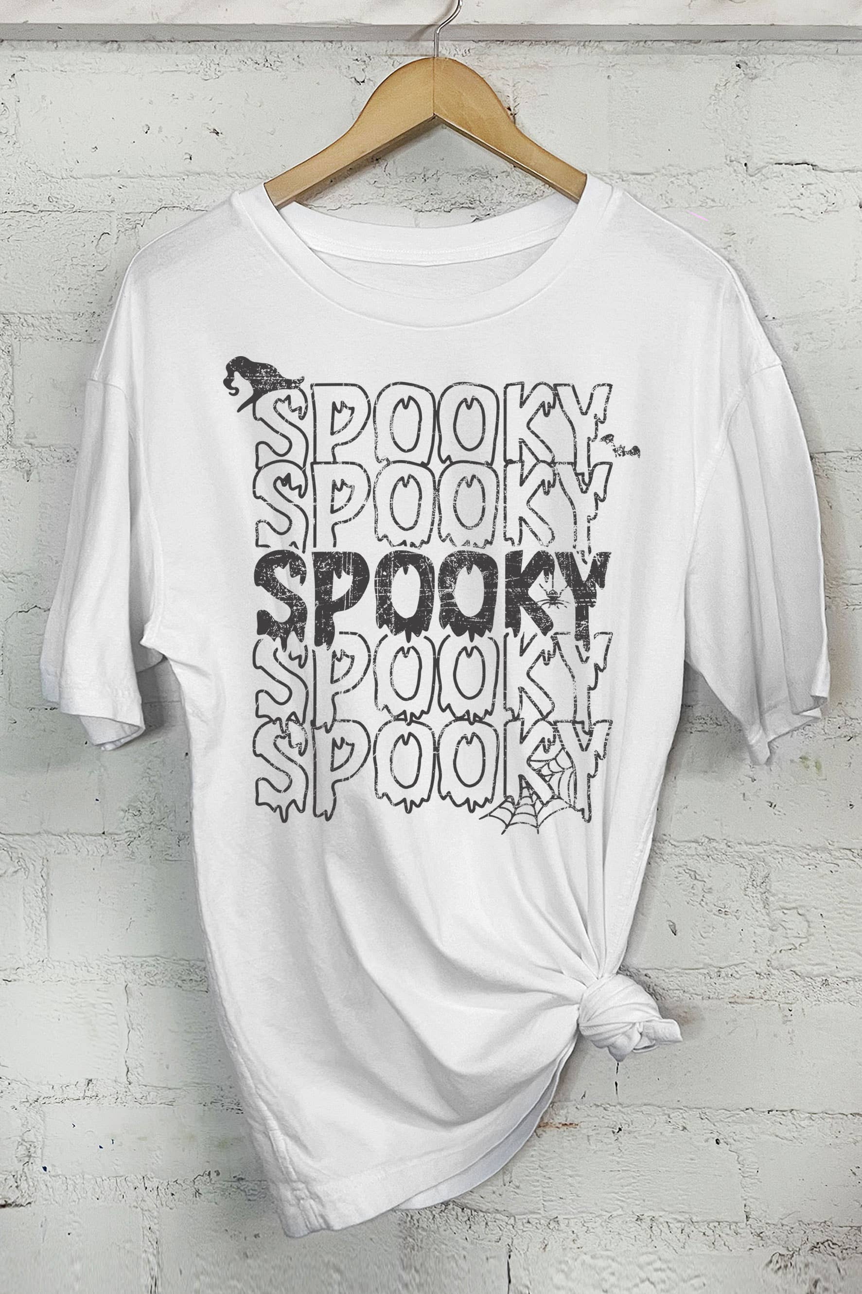 Spooky-Oversized Tee Hoodie, Sweatshirt | PodTeesHub.com