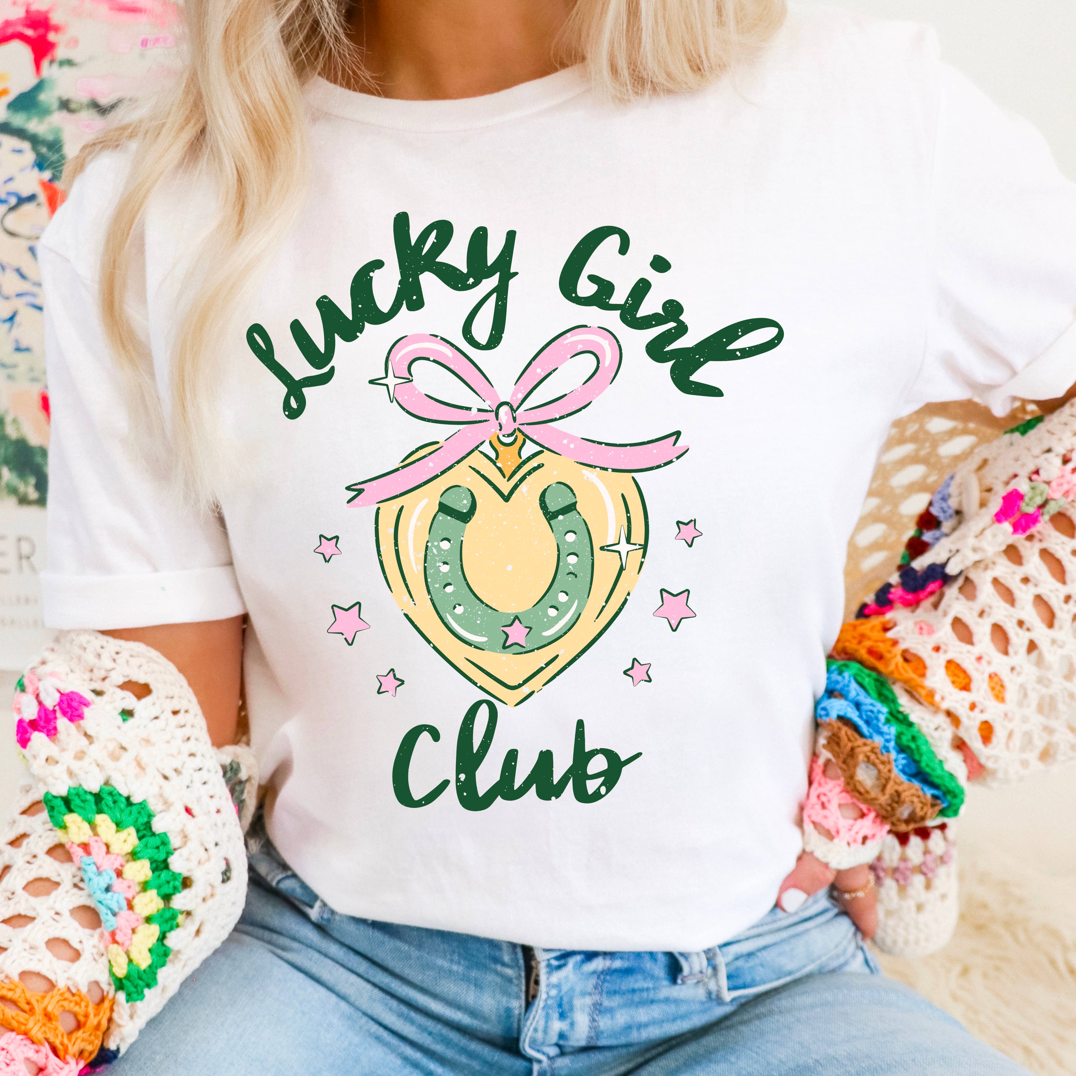 Lucky Girl St. Patrick’S Day Graphic Shirt | Gildan Hoodie, Sweatshirt | PodTeesHub.com