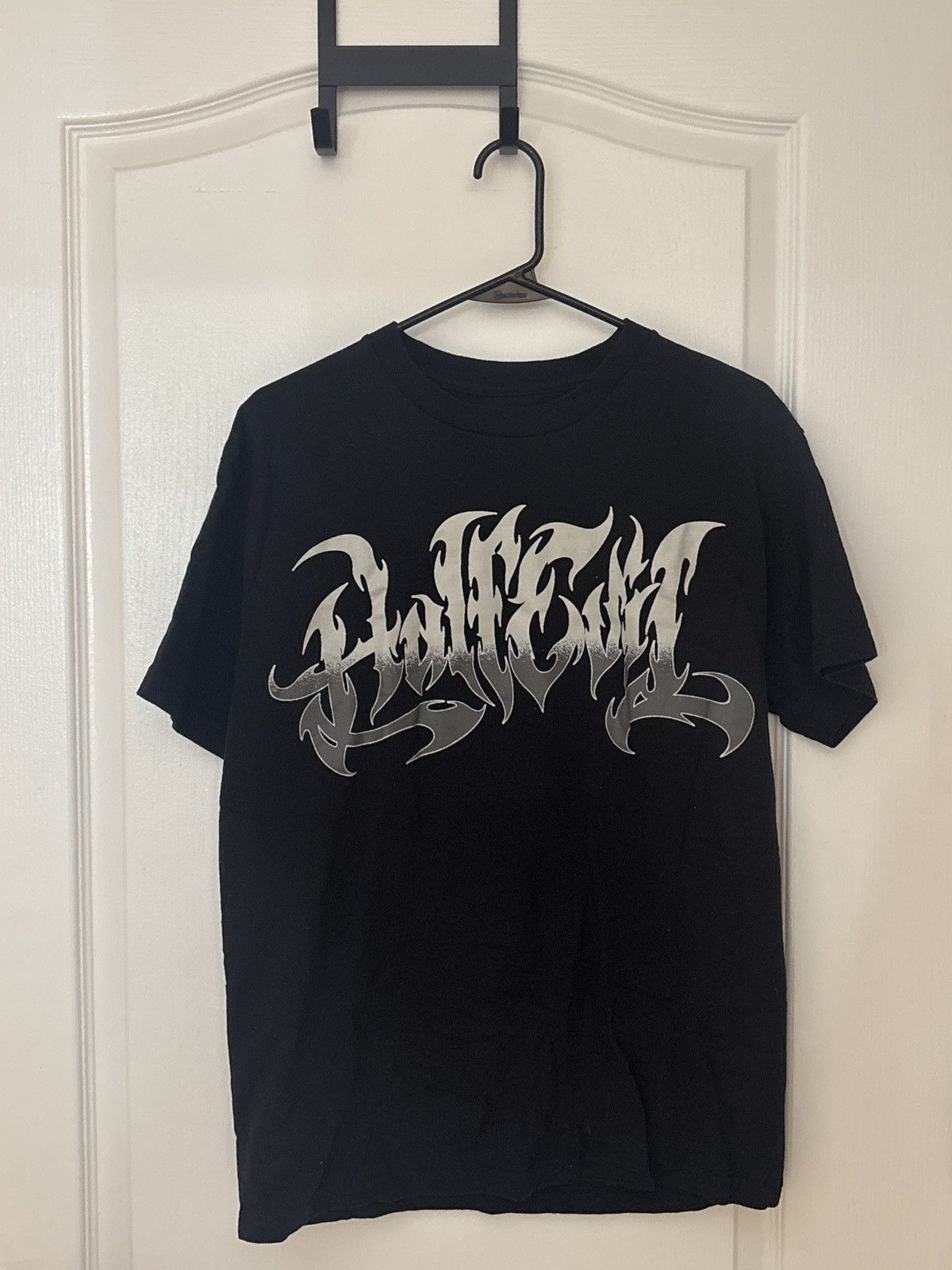 Evil Half Evil Gradient Metal Tee Size M Hoodie, Sweatshirt | PodTeesHub.com