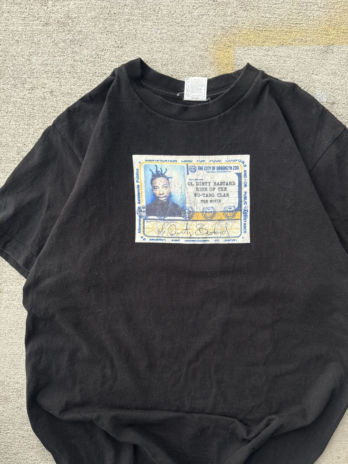 Rap Tees Vintage Ol Dirty Bastard Brooklyn Zoo Food Stamps Tee Wu Hoodie, Sweatshirt | PodTeesHub.com