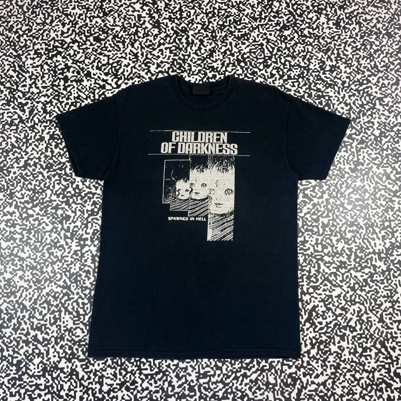Expert Horror Vintage Y2k Children Of Darkness Spawned In Hell Horror Tee Hoodie, Sweatshirt | PodTeesHub.com