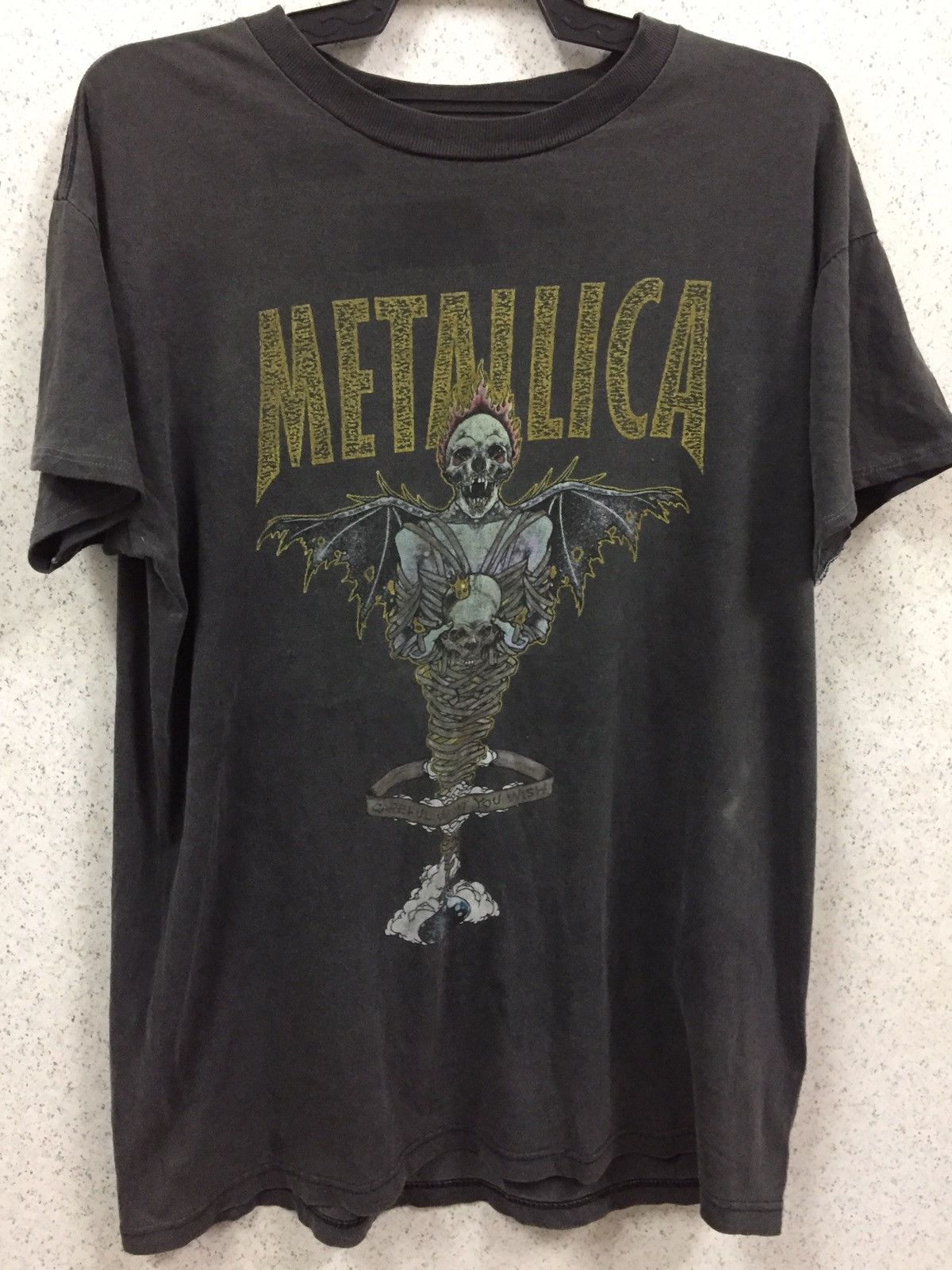 Metallica X Vintage Vintage Giant Metallica Pushead King Nothing Double Stich T-Shirts, Hoodie, Sweatshirt | PodTeesHub.com
