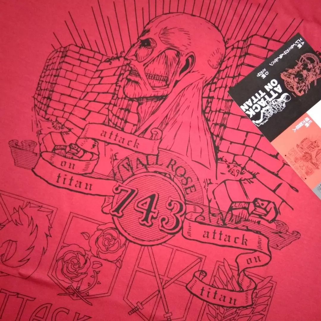 Japanese Brand New Unworn Attack On Titan Tshirt Anime Comic Japan Hoodie, Sweatshirt | PodTeesHub.com