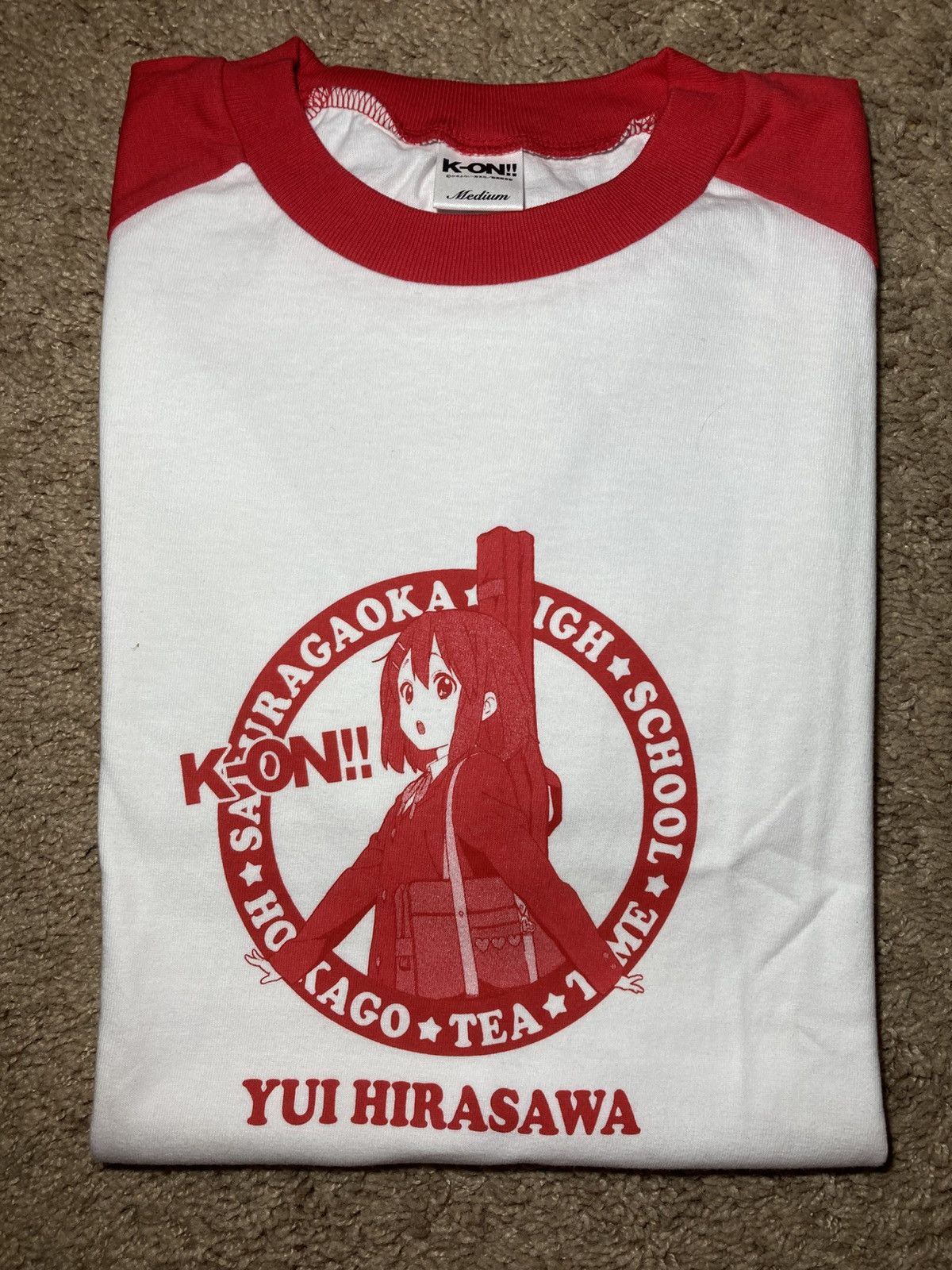 Anime 2010 K On Anime Red Raglan Yui Hirasawa Manga Cosplay 2010s T-Shirts, Hoodie, Sweatshirt | PodTeesHub.com
