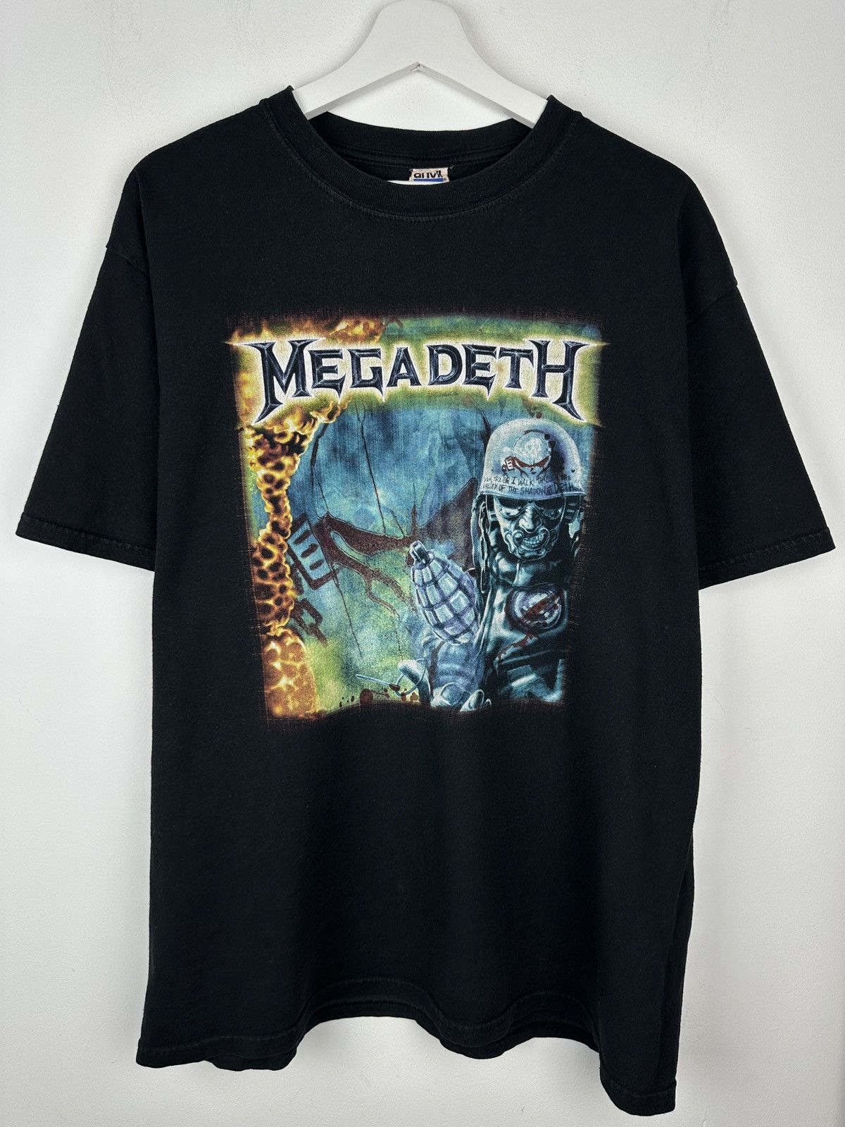 Band Tees Vintage Megadeth Tour Of Duty Graphic Metal Rock T Shirt Tee Hoodie, Sweatshirt | PodTeesHub.com
