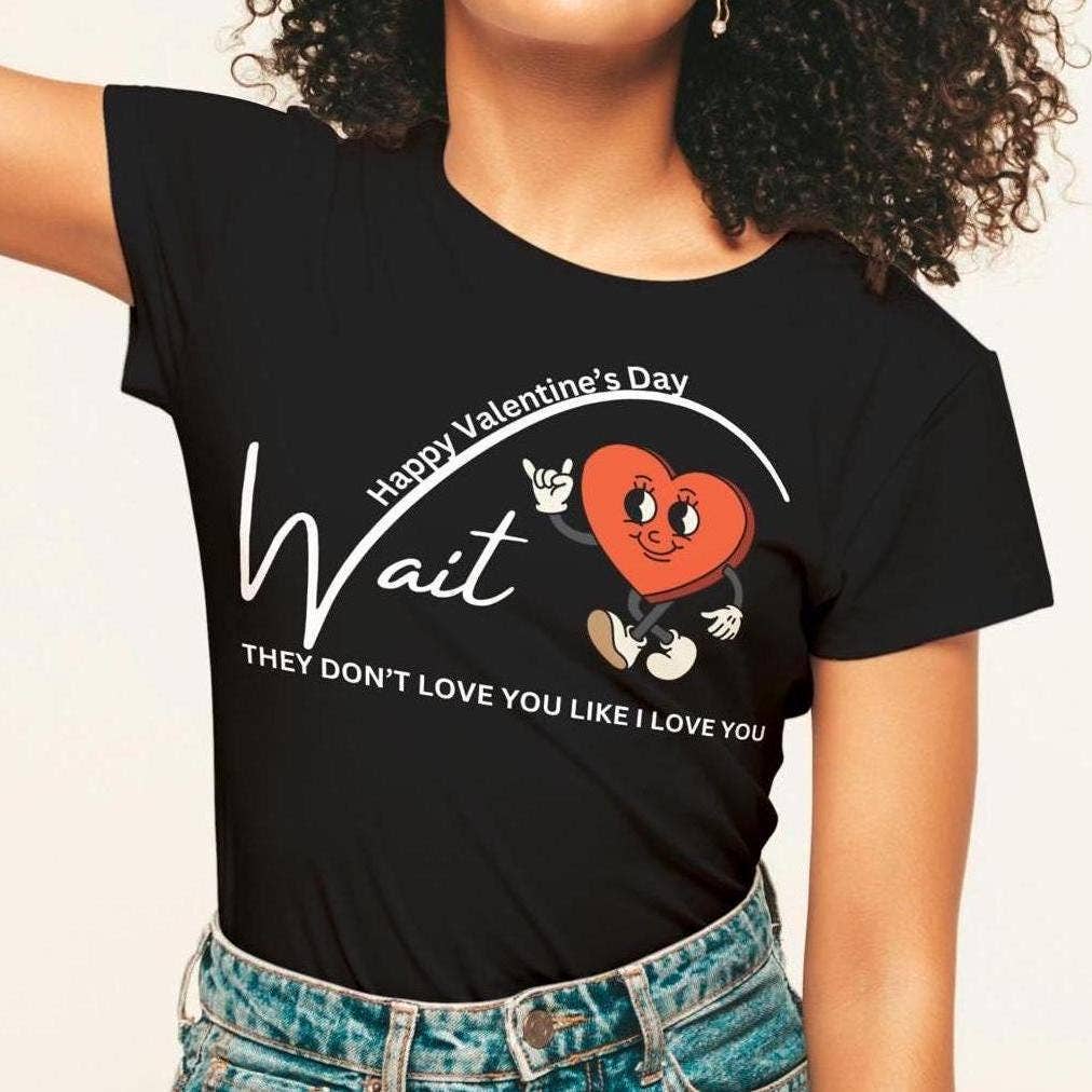 Love Heart Valentine T-Shirt  Design - Trendy V Day Hoodie, Sweatshirt | PodTeesHub.com