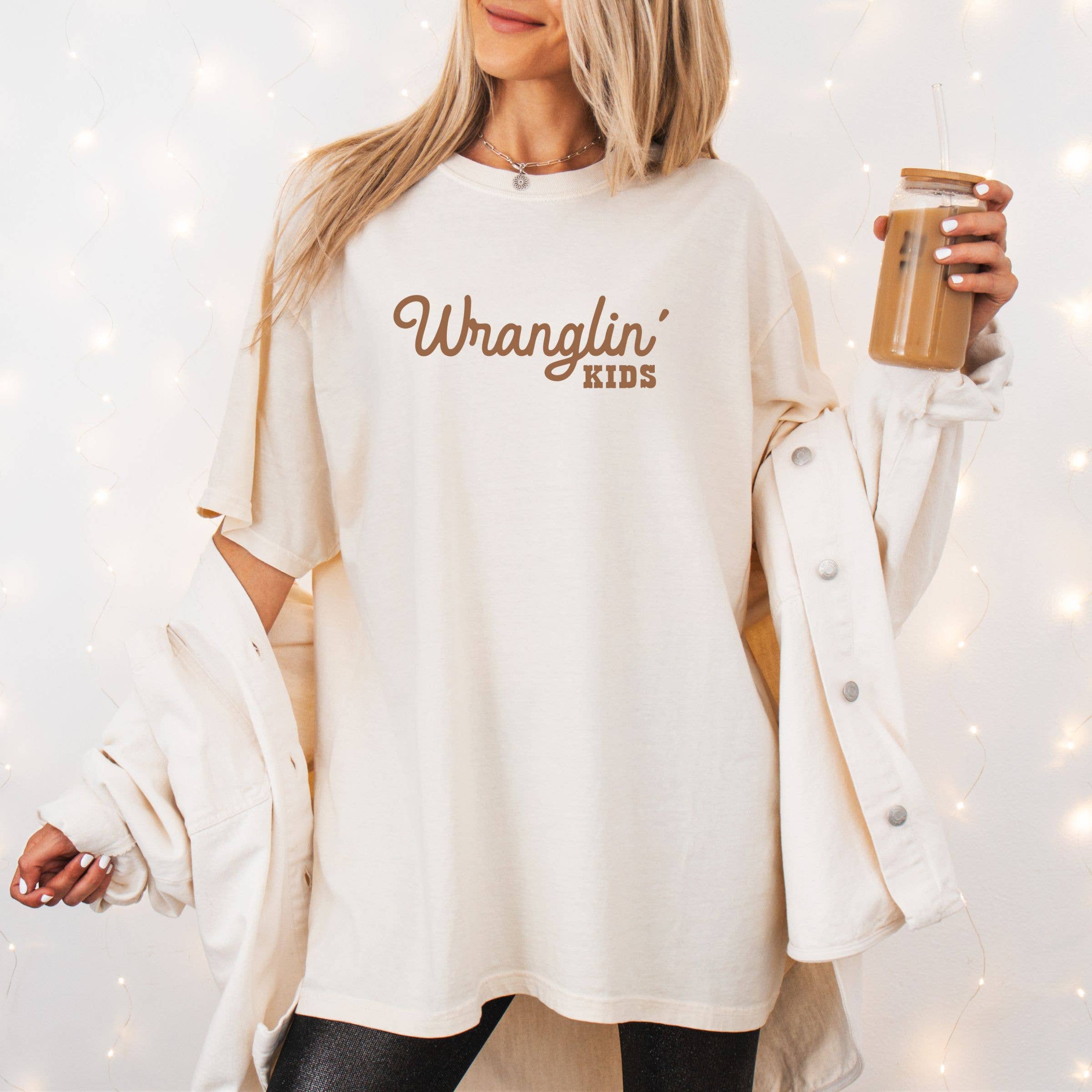 Wranglin' Kids Graphic Spring Tee - Western Apparel Hoodie, Sweatshirt | PodTeesHub.com