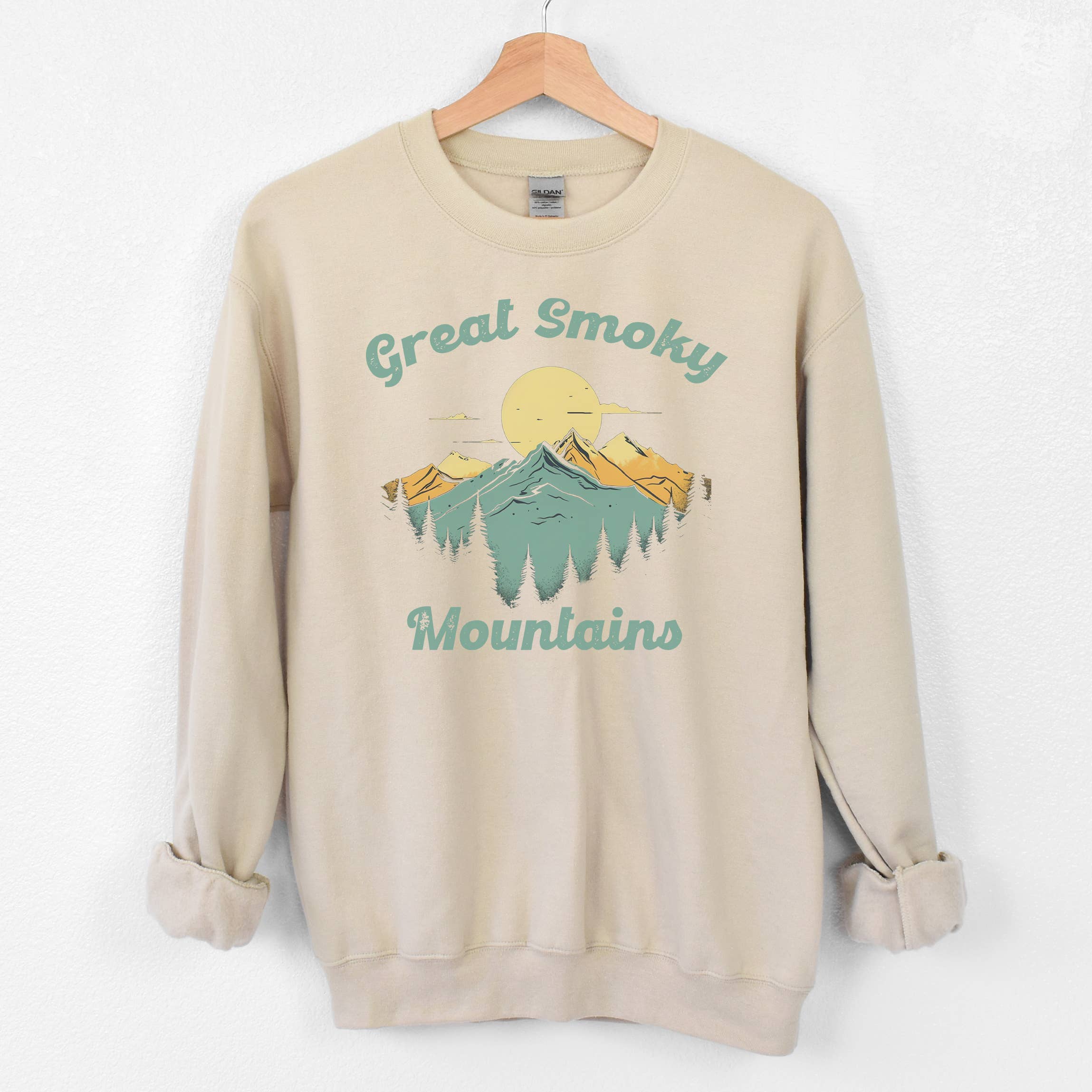 Great Smoky Sand Sweatshirt | National Park  | Sizes S-2XL T-Shirts, Hoodie | PodTeesHub.com