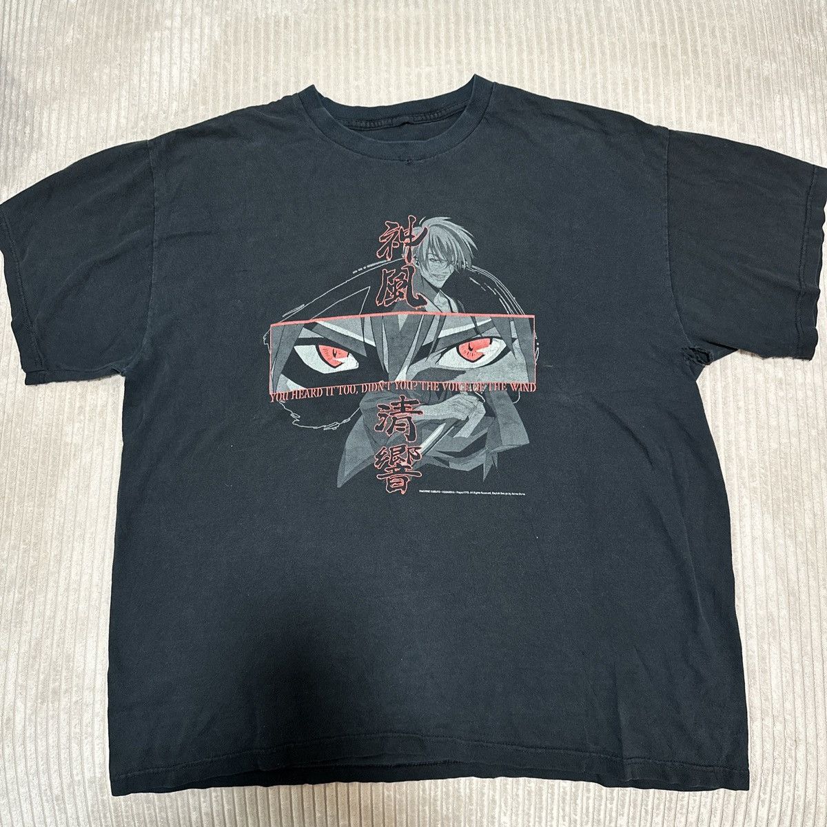 Vintage 90s Anime Rare Samurai Deeper Kyo Sz Xl T Shirt Hoodie, Sweatshirt | PodTeesHub.com