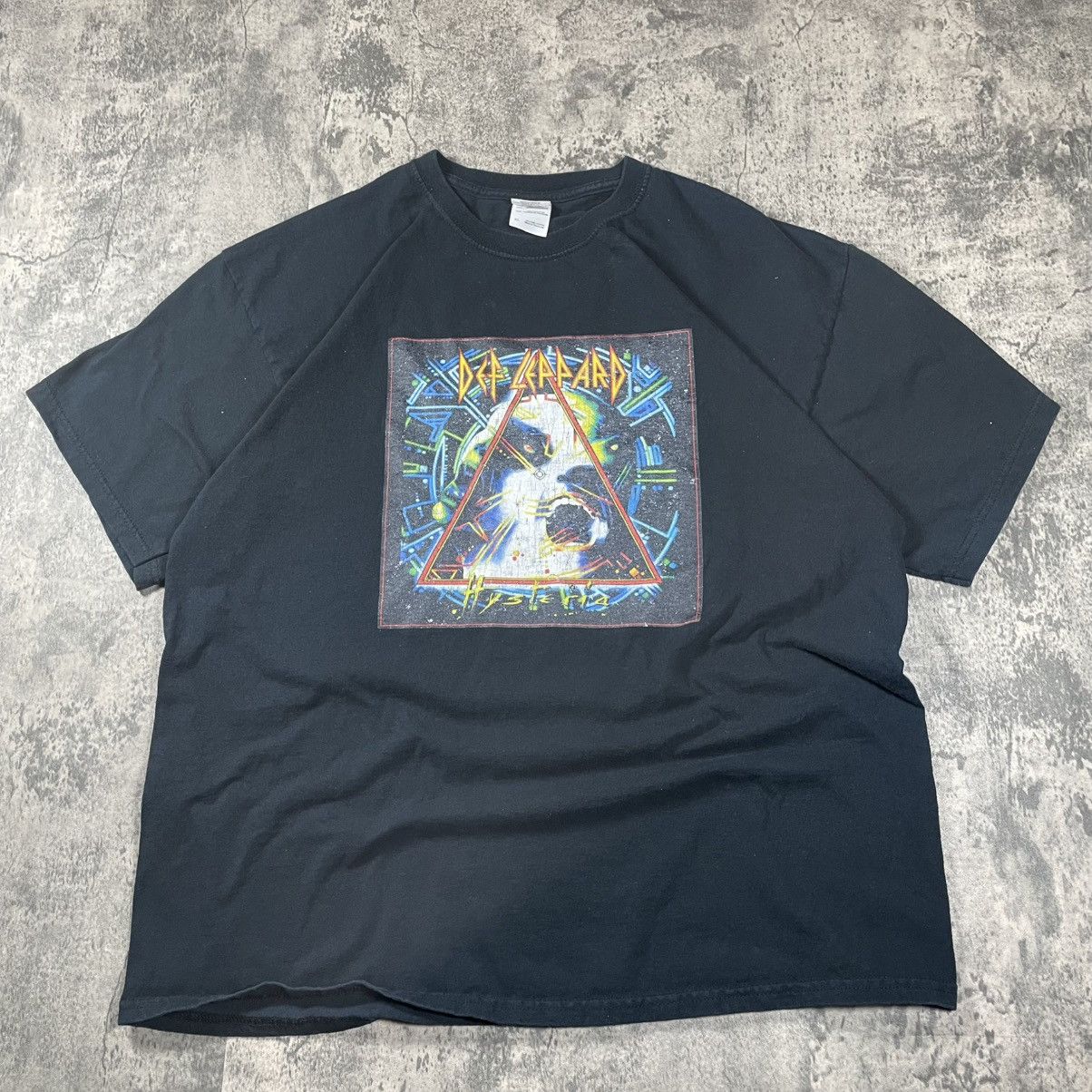 Band Tees Def Leppard Hysteria Album Vintage Y2k Band Tshirt Hoodie, Sweatshirt | PodTeesHub.com