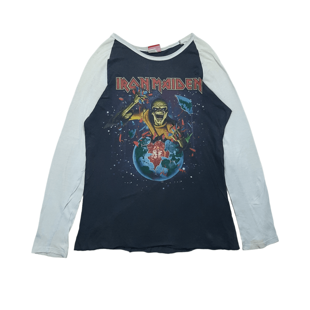 Hysteric Glamour X Iron Maiden Vintage Iron Maiden Baseball Tshirt Hoodie, Sweatshirt | PodTeesHub.com