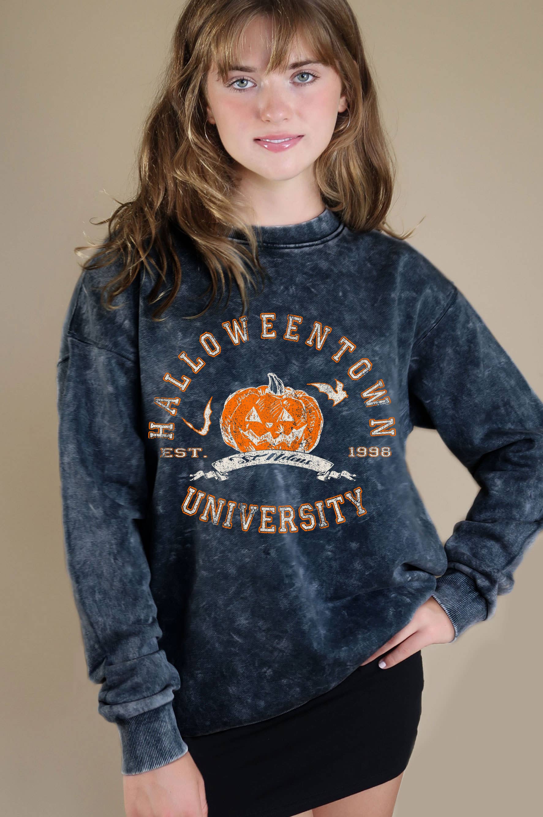 Halloween Town University Mineral Graphic Brushed Sweatshirt T-Shirts, Hoodie | PodTeesHub.com