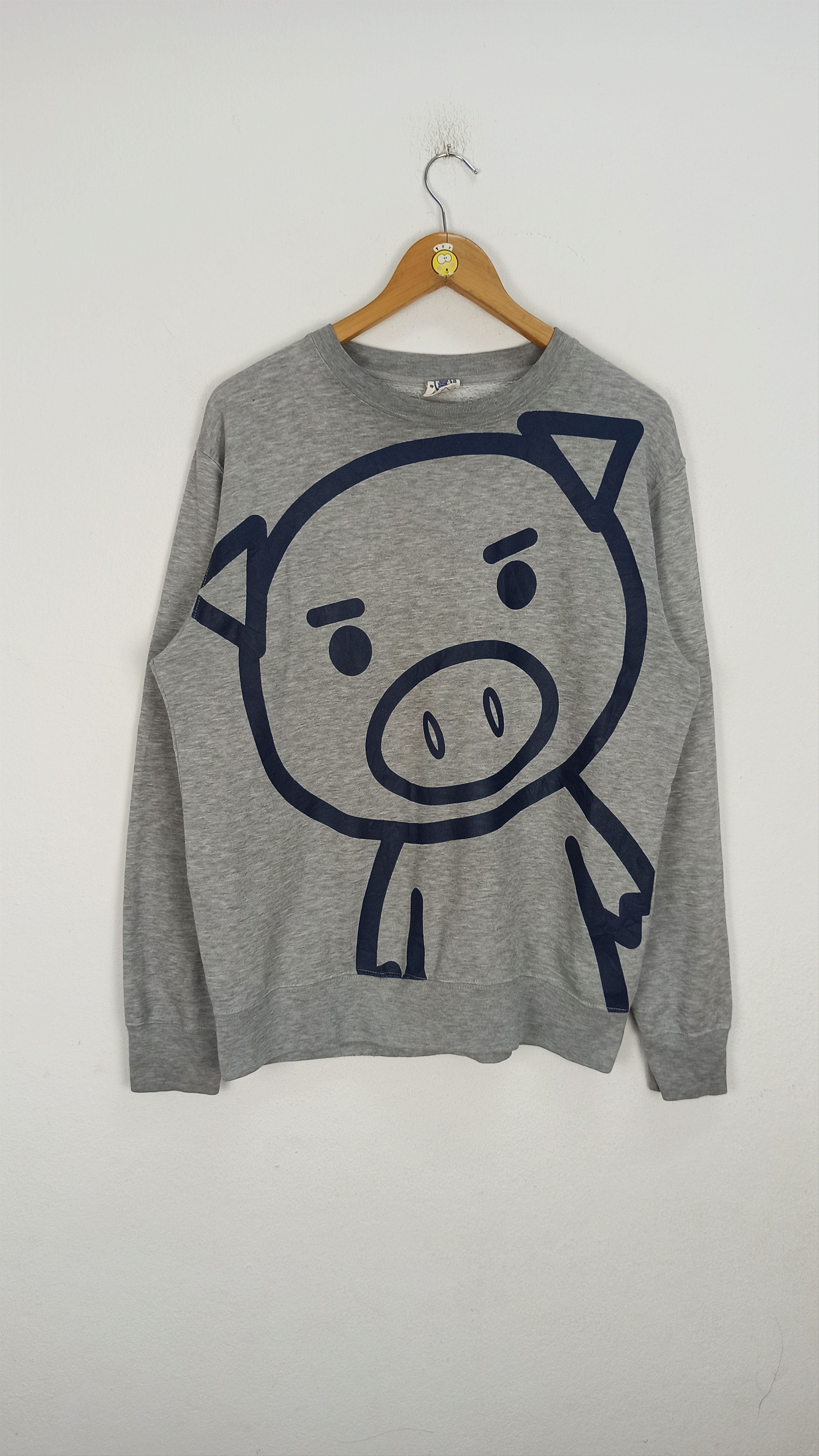 Anime Vintage Bebuta Pig Big Printed Sweatshirt T-Shirts, Hoodie | PodTeesHub.com