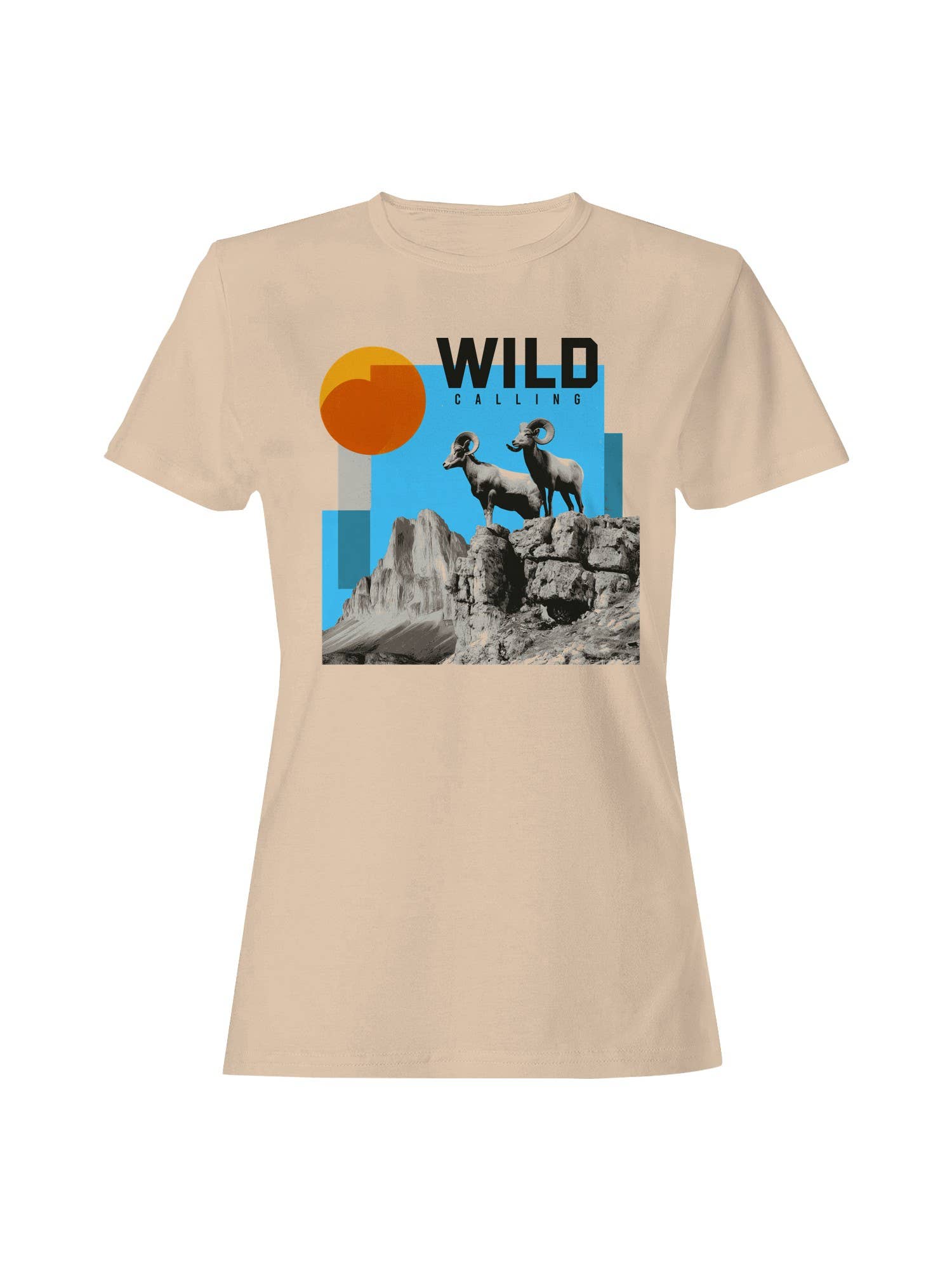 Majestic Mountain Bighorn Adventure Women's T-Shirt Hoodie, Sweatshirt | PodTeesHub.com