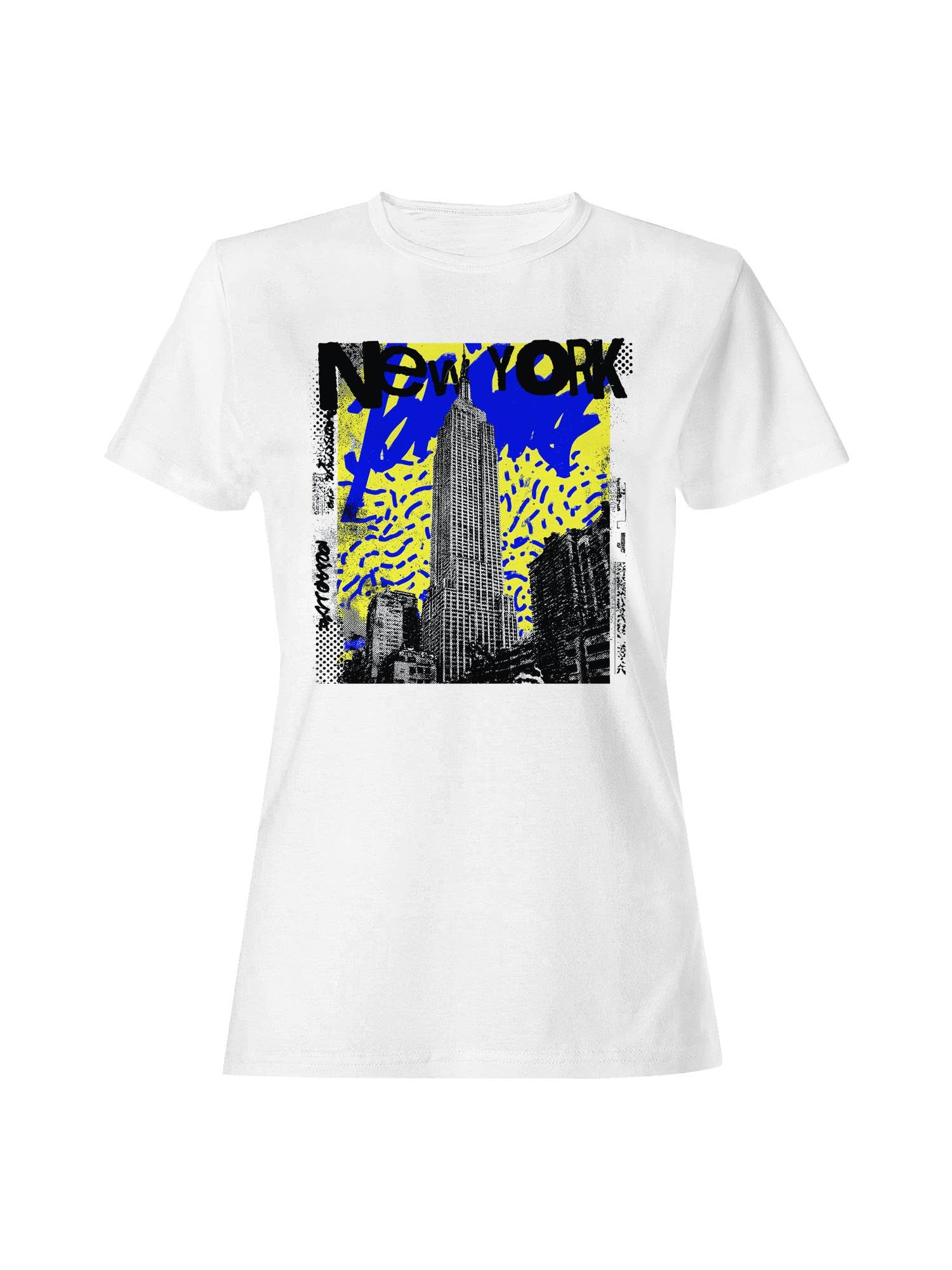 New York Skyline Pop Art Design Women's T-Shirt Hoodie, Sweatshirt | PodTeesHub.com
