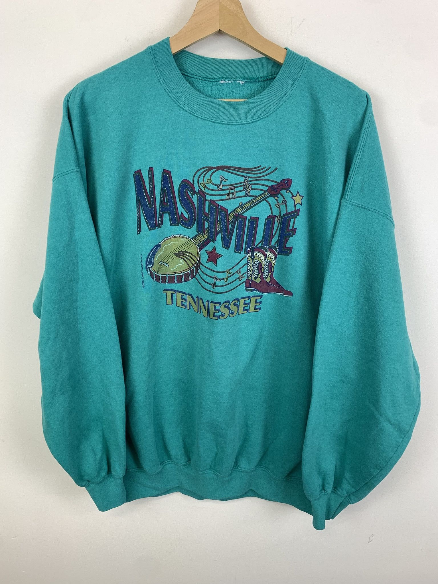 Vintage Nashville Tennessee Country Music Sweat 2000s Country Music Size X T-Shirts, Hoodie, Sweatshirt