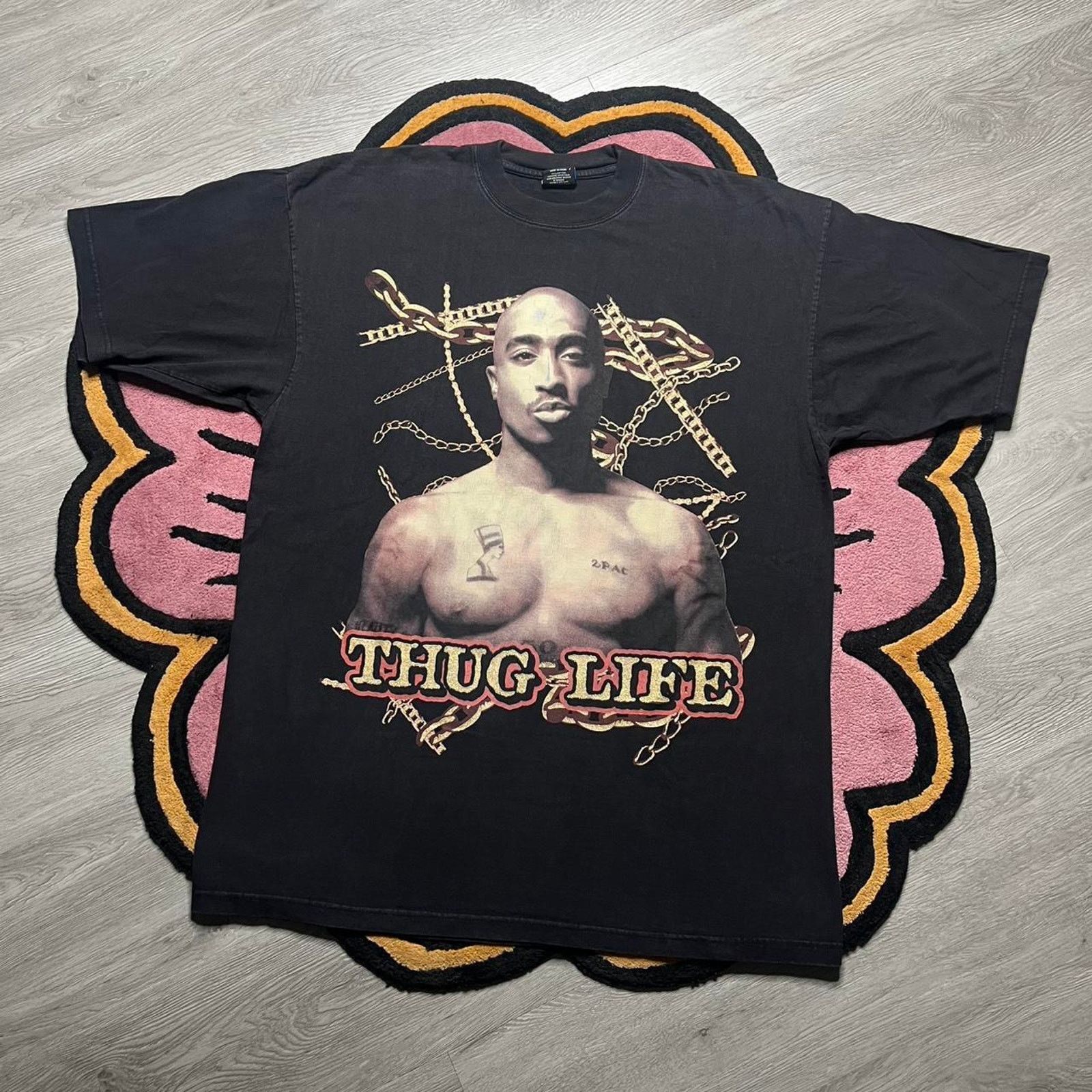 Vintage Y2k Tupac Shakur Thug Life Graphic Logo Rap T Shirt Hoodie, Sweatshirt | PodTeesHub.com