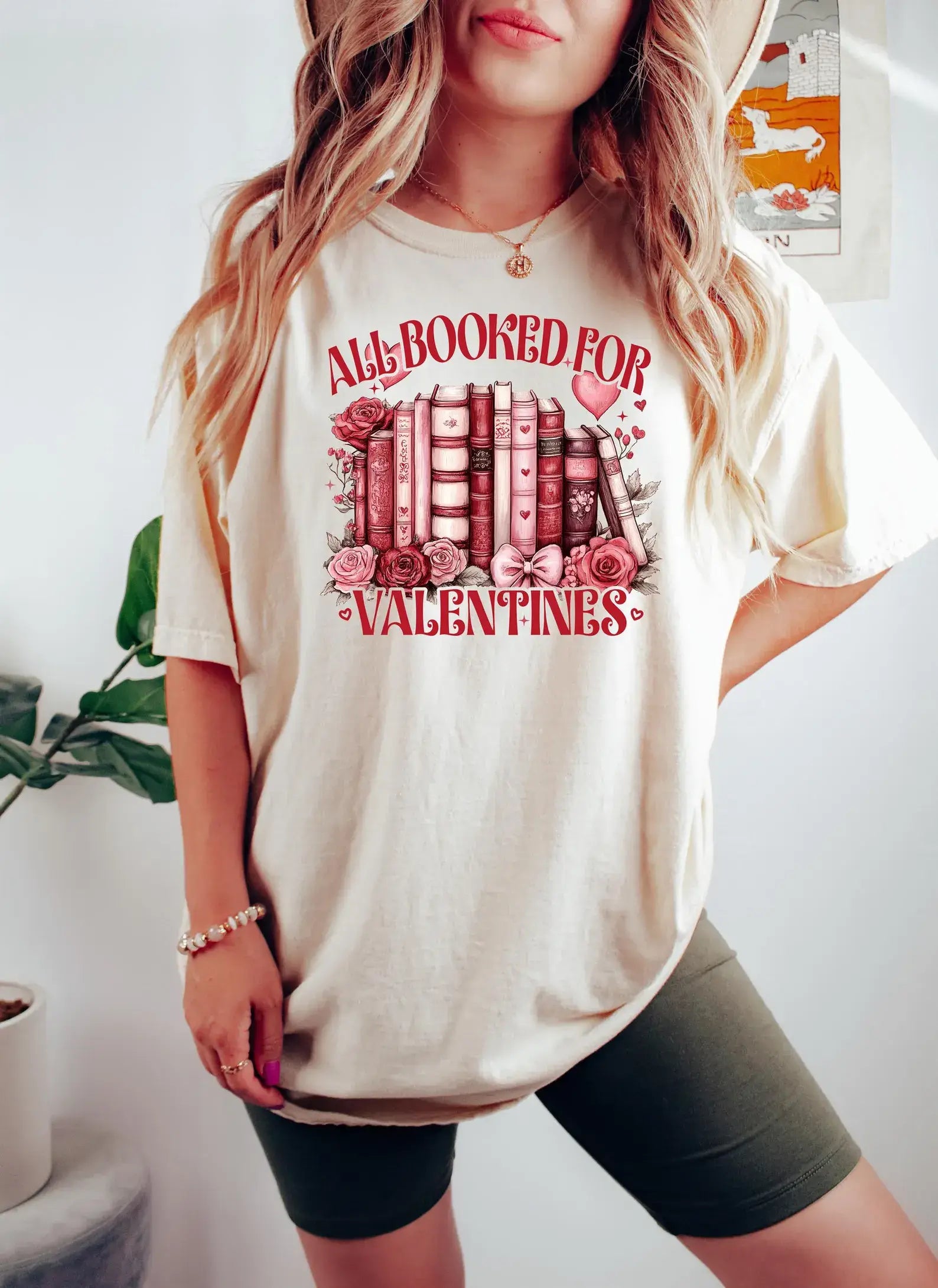 All Booked For Valentines T-Shirt, Teacher Gift Shirt Hoodie, Sweatshirt | PodTeesHub.com