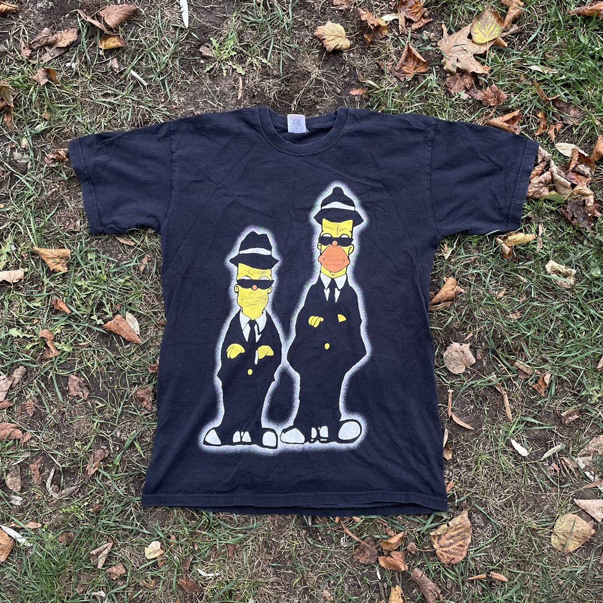 Vintage 90s 007 Bart Homer Faded Tee Face Horror Print Band Hoodie, Sweatshirt | PodTeesHub.com
