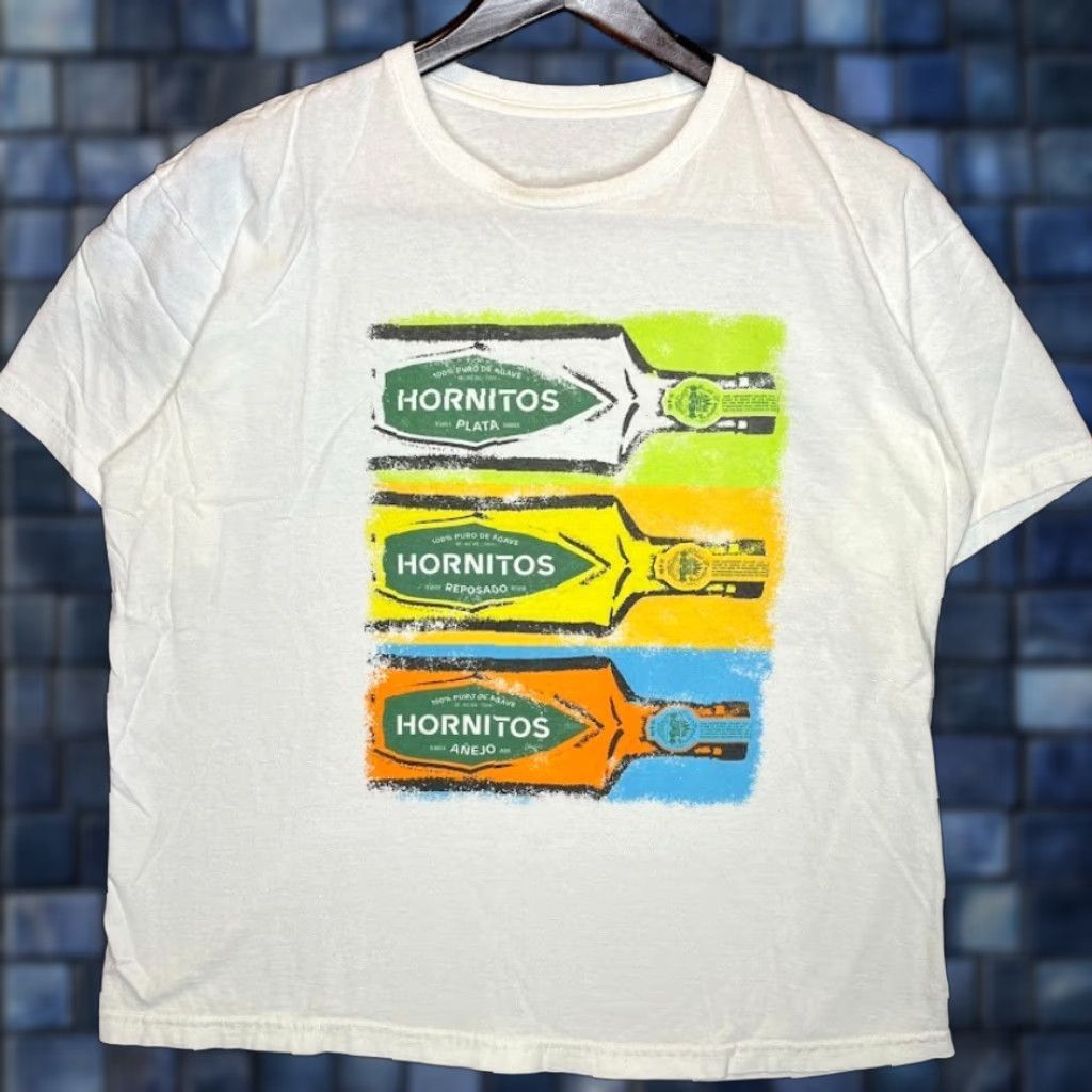 Etro Vintage Hornitos T Shirt Mens One Size White Tequila Beer Colorful Retro Outdoor Bar Hoodie, Sweatshirt | PodTeesHub.com