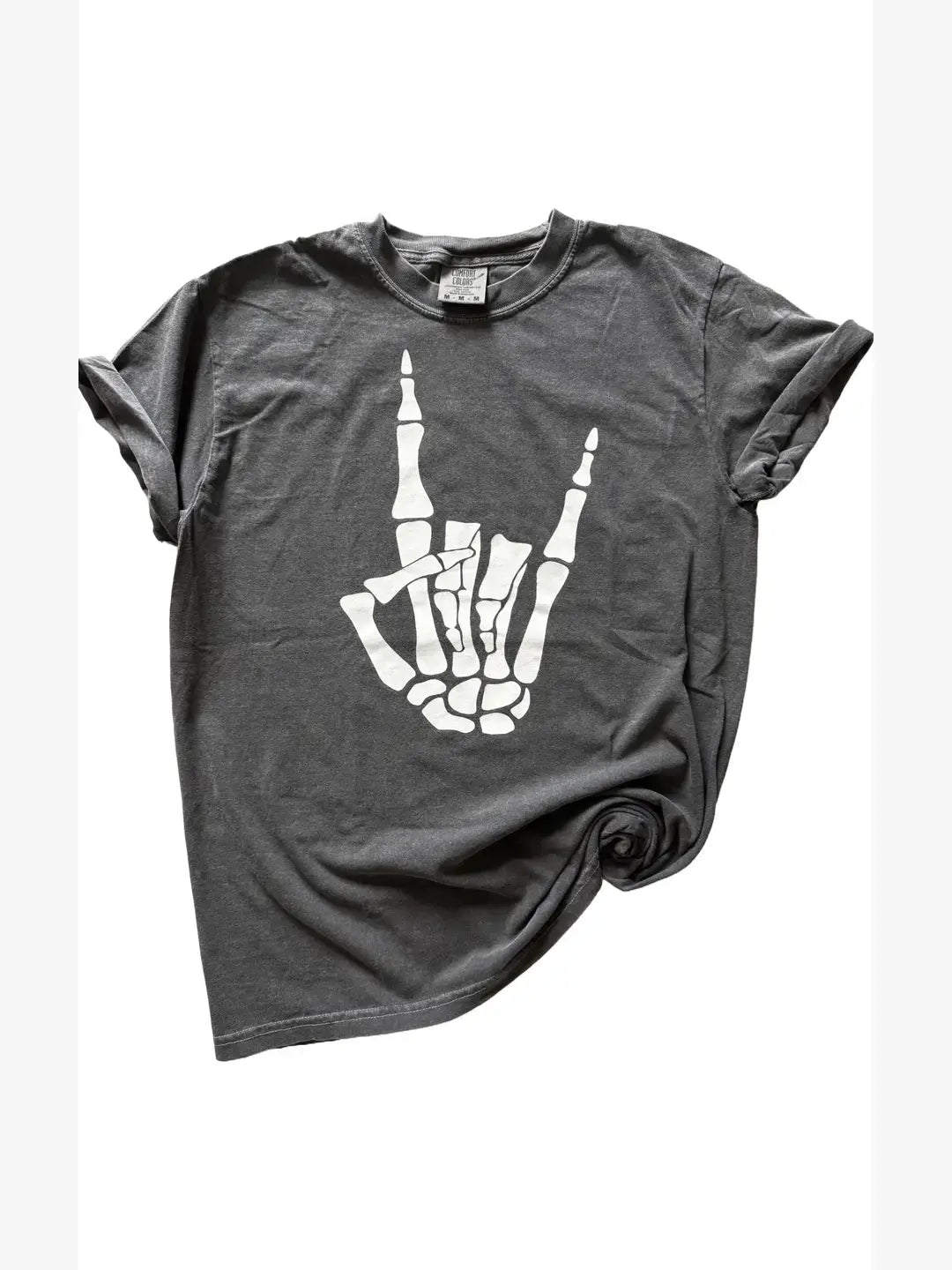 Skelly Hand Rock Tee Hoodie, Sweatshirt | PodTeesHub.com