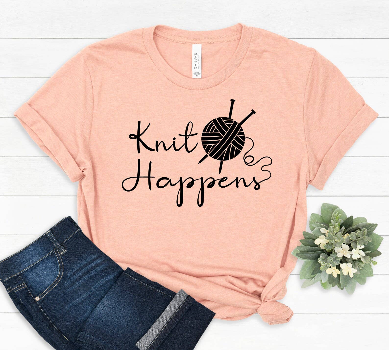Knit Happens T-Shirt Hoodie, Sweatshirt | PodTeesHub.com