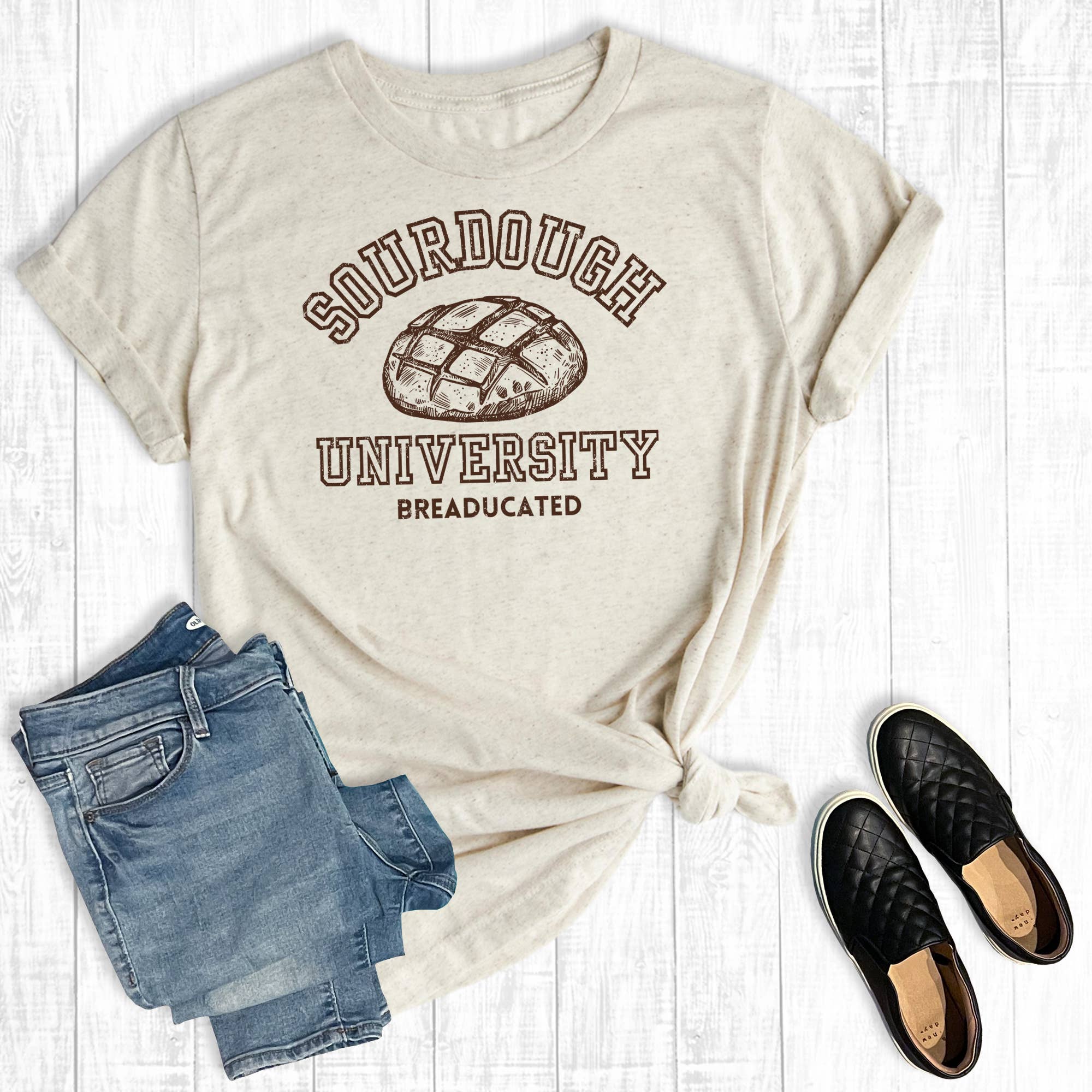 Sourdough University Breaducated Graphic Tee Hoodie, Sweatshirt | PodTeesHub.com