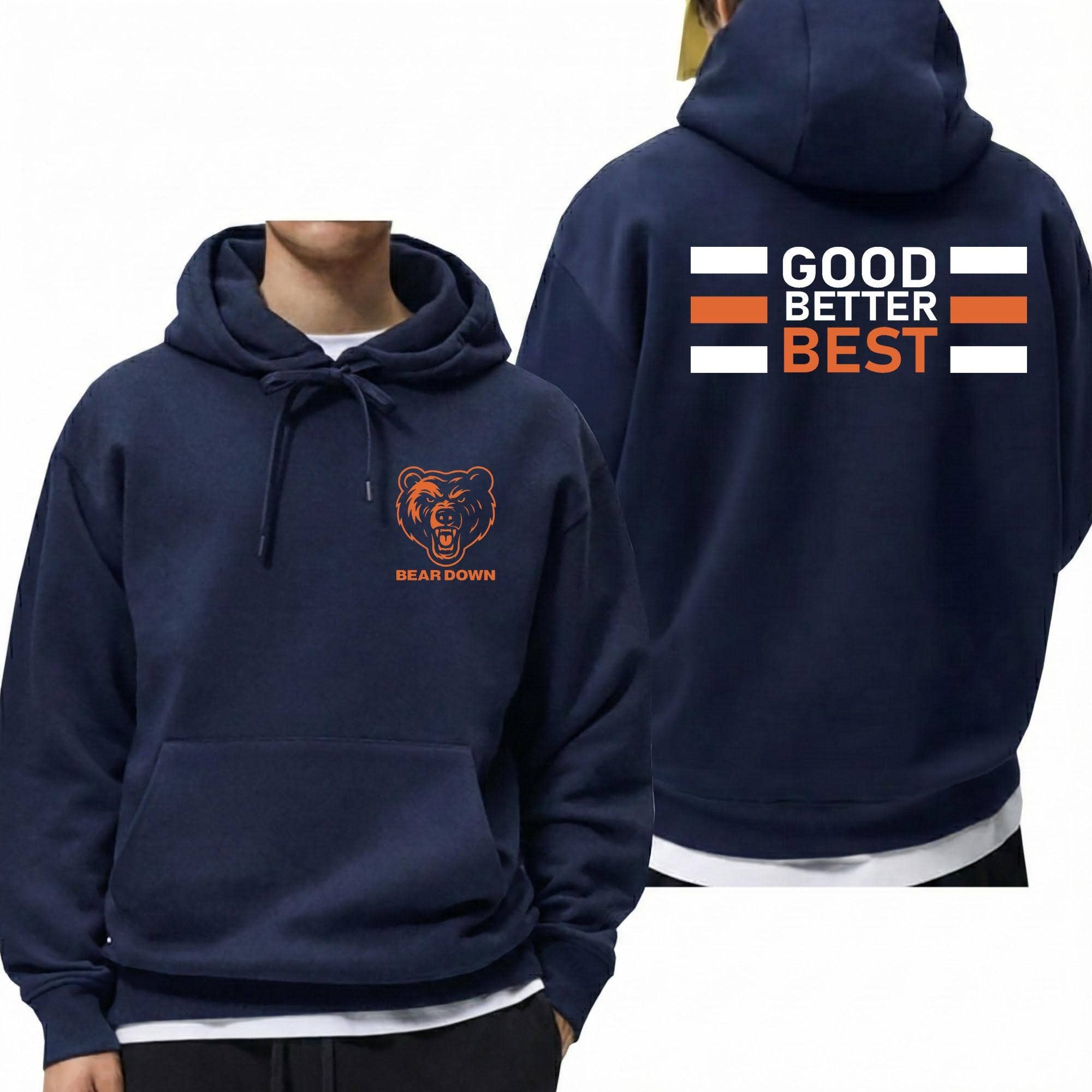 Chi-Cago Bears Football Pullover Hoodie - Best Gift For Fans T-Shirts, Sweatshirt | PodTeesHub.com