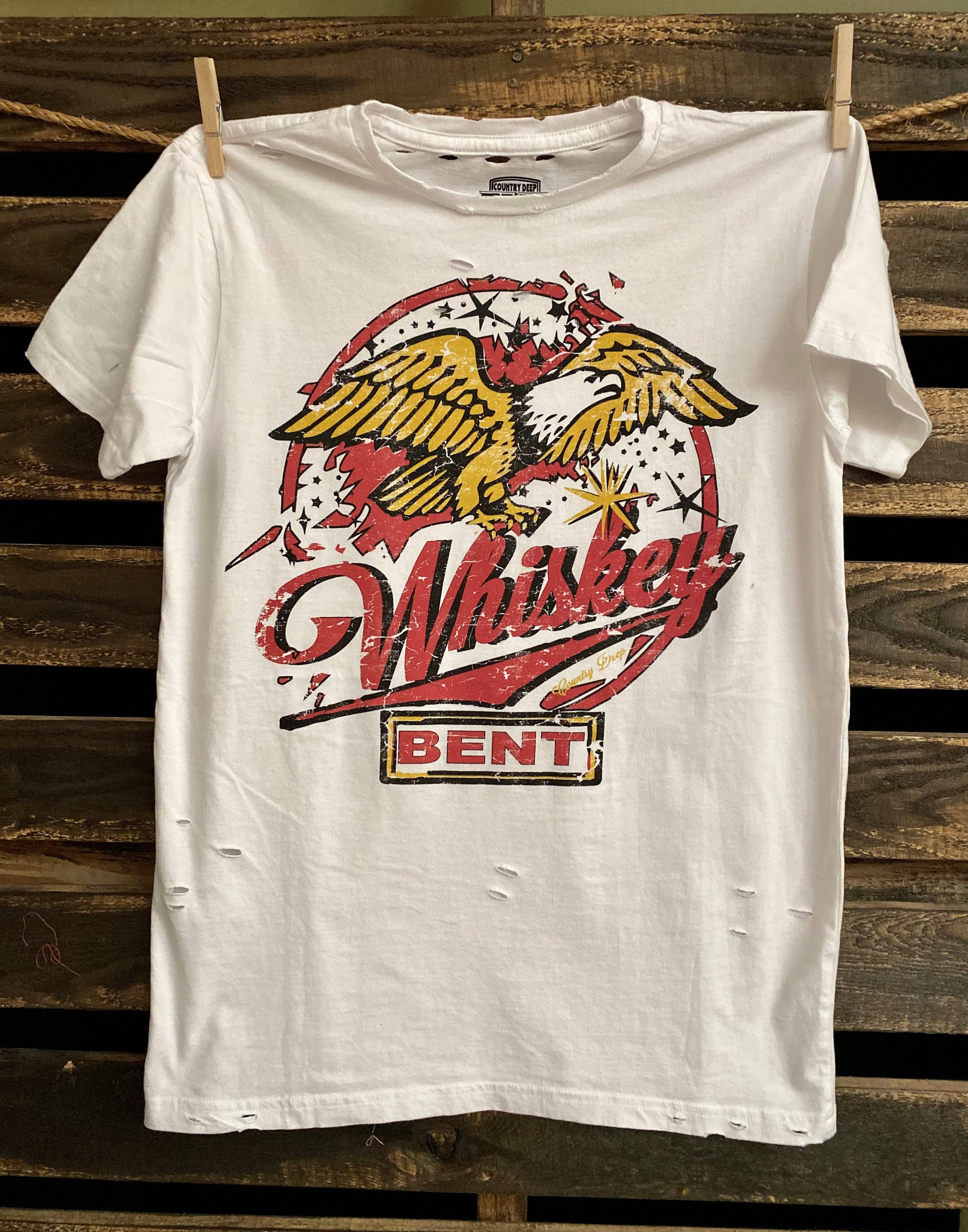 Whiskey Bent 22 Distressed T-Shirt Hoodie, Sweatshirt | PodTeesHub.com