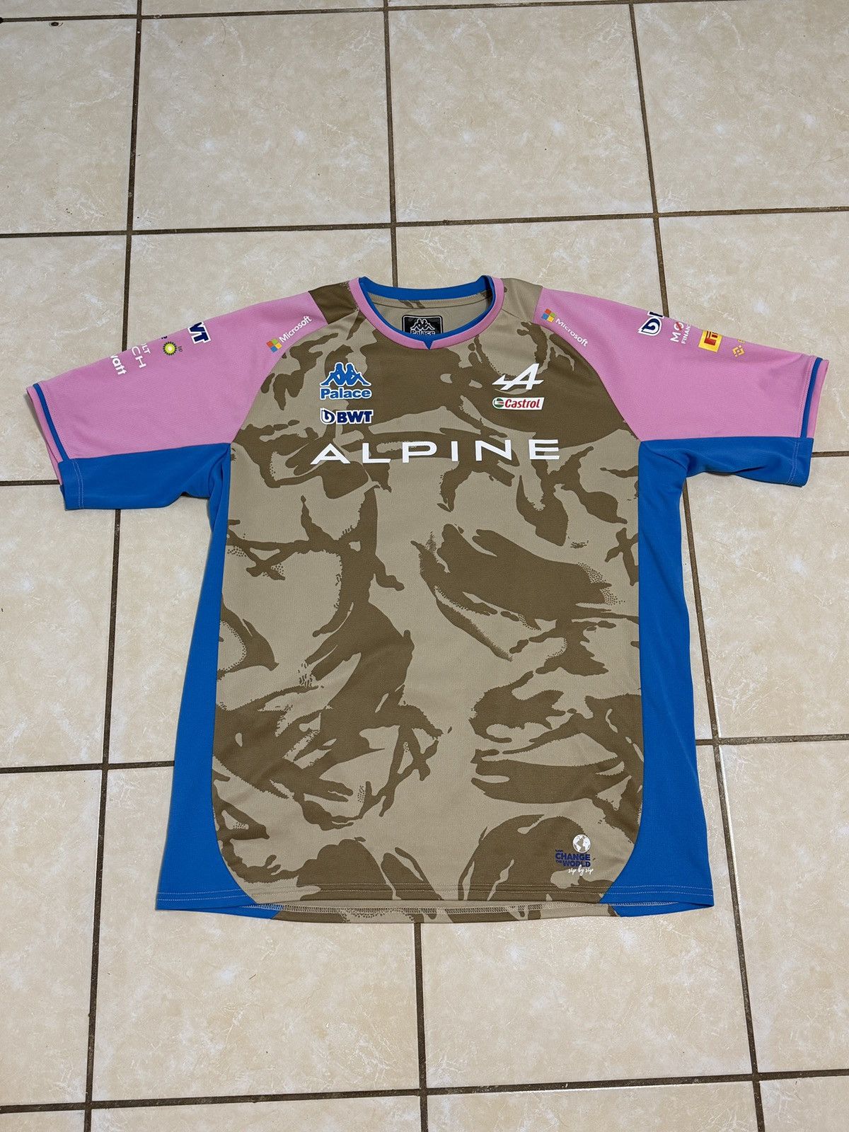 Palace X Kappa For Alpine F1 Driver Jersey T-Shirts, Hoodie, Sweatshirt | PodTeesHub.com
