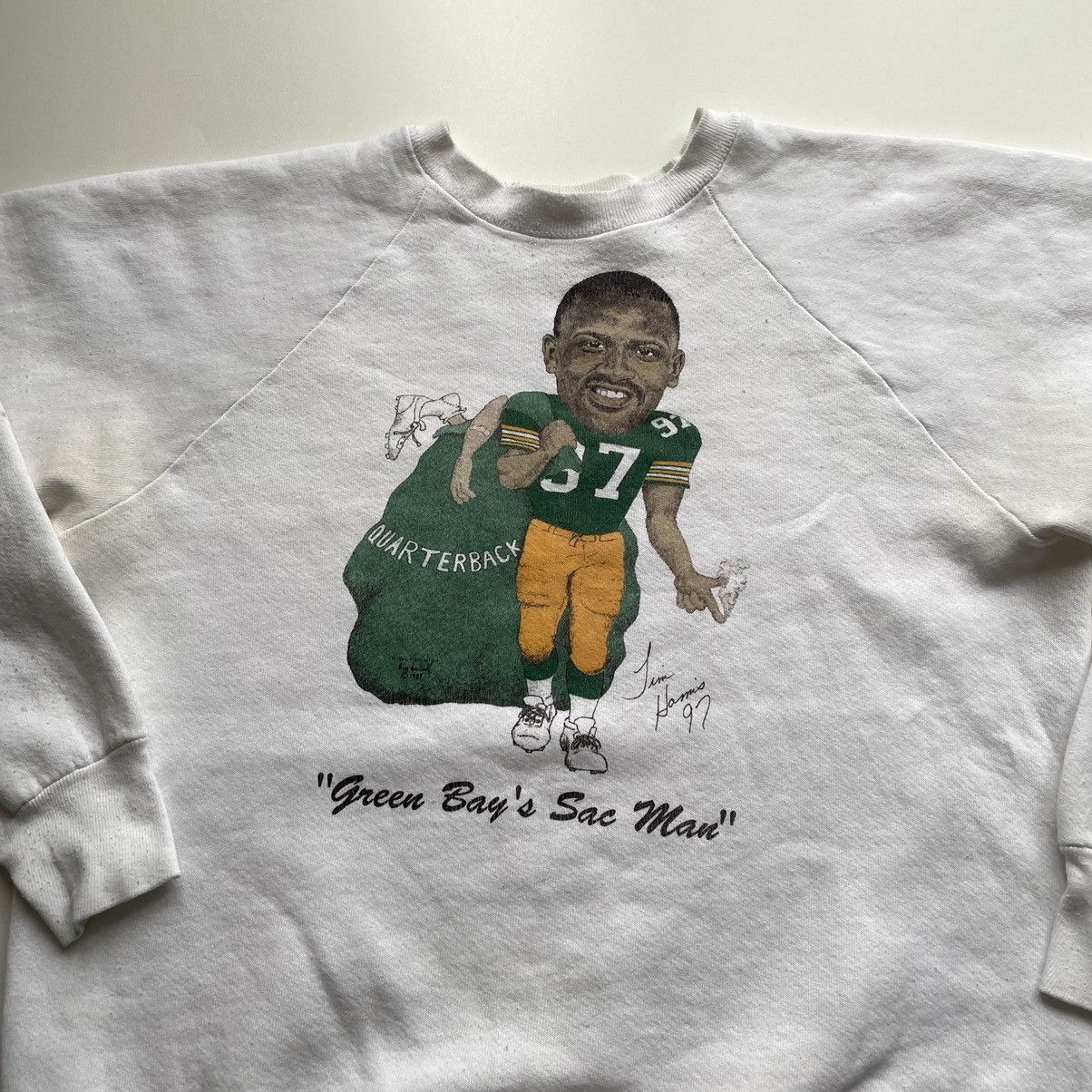 Vintage 90s Green Bay Packers Jim Harris 97 T-Shirts, Hoodie, Sweatshirt