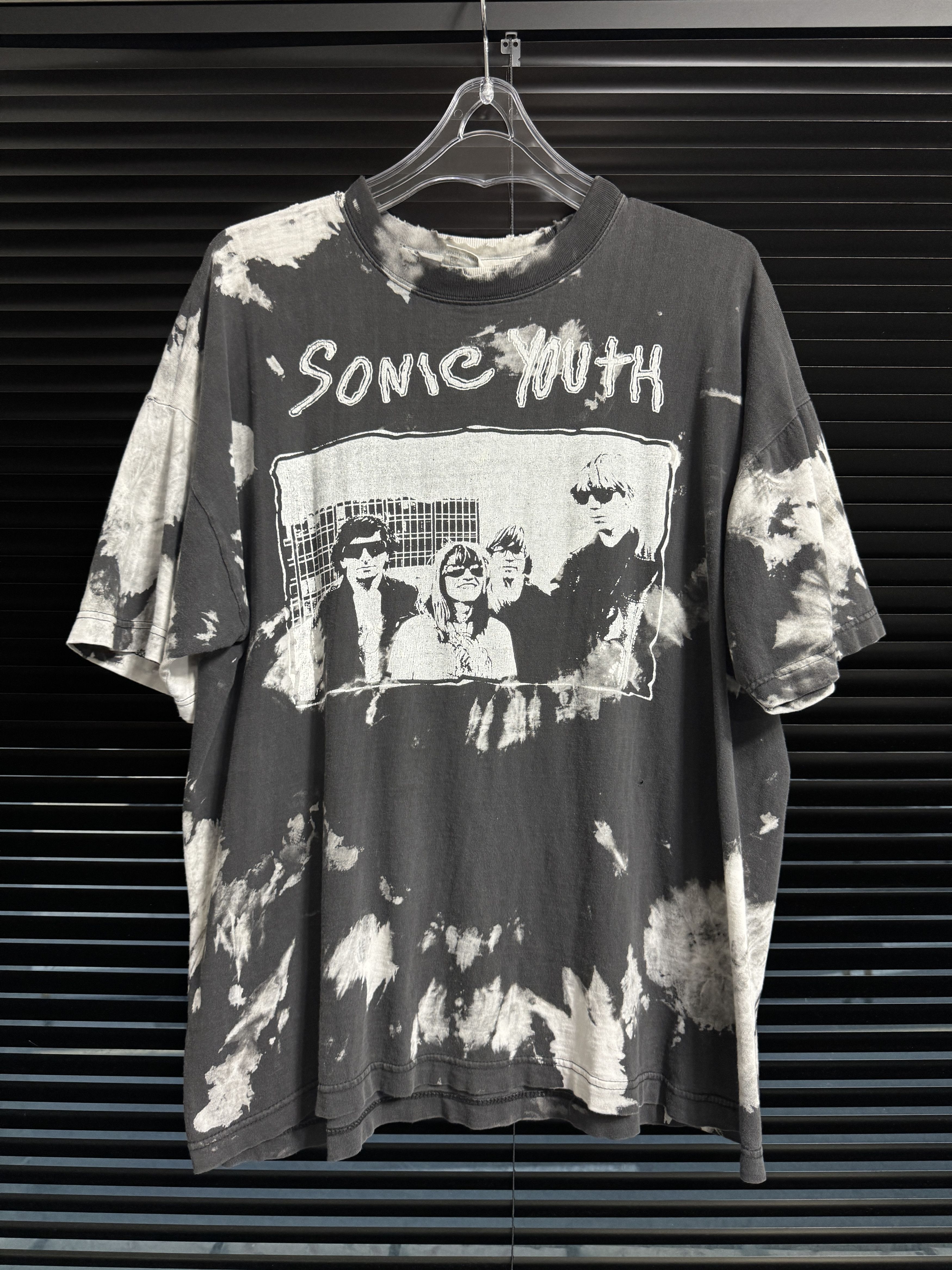Band Tees Vintage 90s Sonic Youth Tie Dye Tee Hoodie, Sweatshirt | PodTeesHub.com