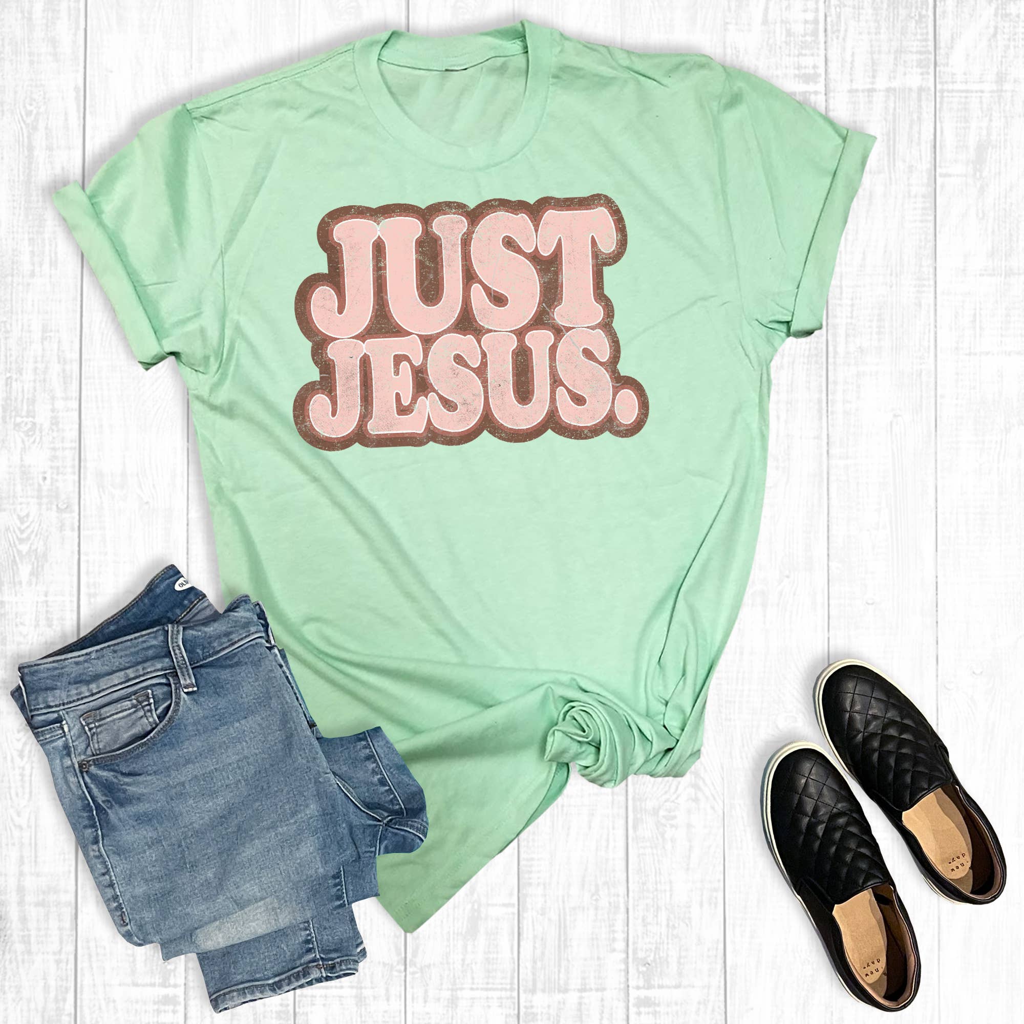 Just Jesus Graphic Tee Hoodie, Sweatshirt | PodTeesHub.com