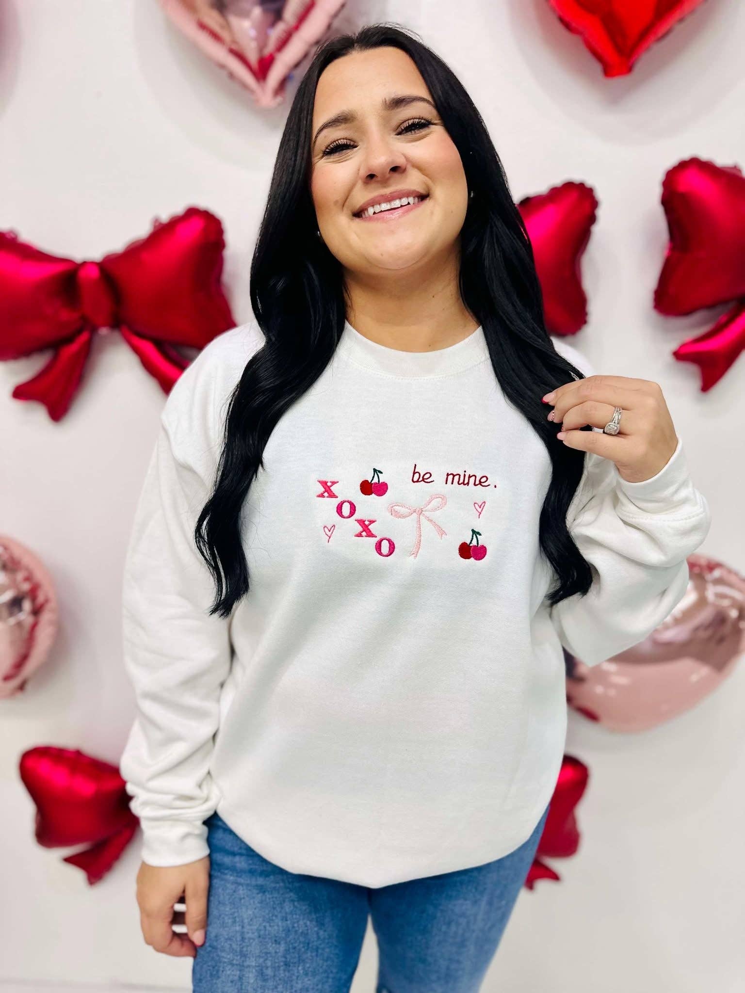 Cutie Valentine's Embroidered Sweatshirt Collage T-Shirts, Hoodie | PodTeesHub.com