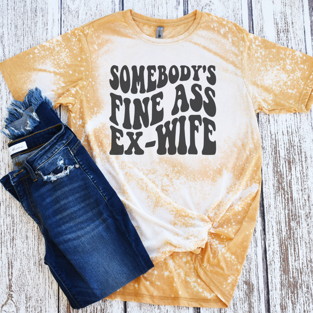 Somebody's Fine Ass Ex Wife Graphic Tee Hoodie, Sweatshirt | PodTeesHub.com