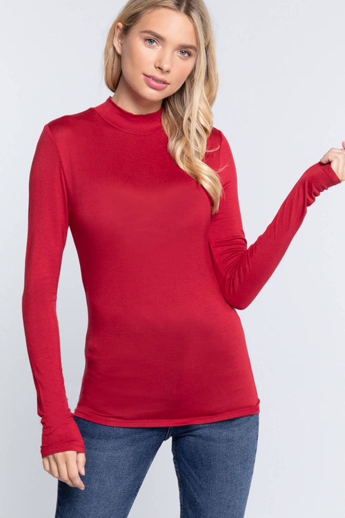 ',.Mock Neck Fitted Rayon Tee Hoodie, Sweatshirt | PodTeesHub.com