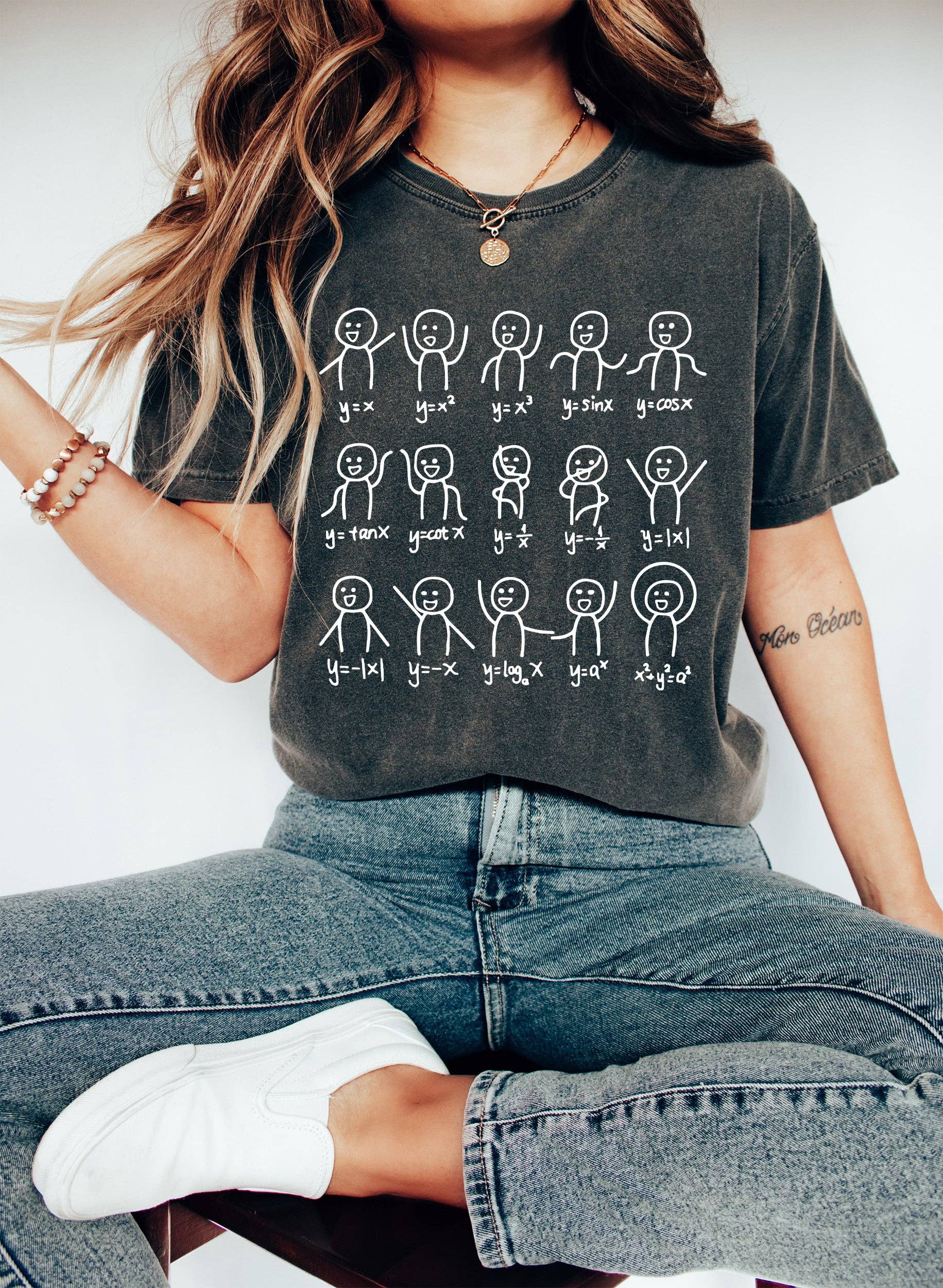 Math Stick Figures Teacher Wh T-Shirt Hoodie, Sweatshirt | PodTeesHub.com