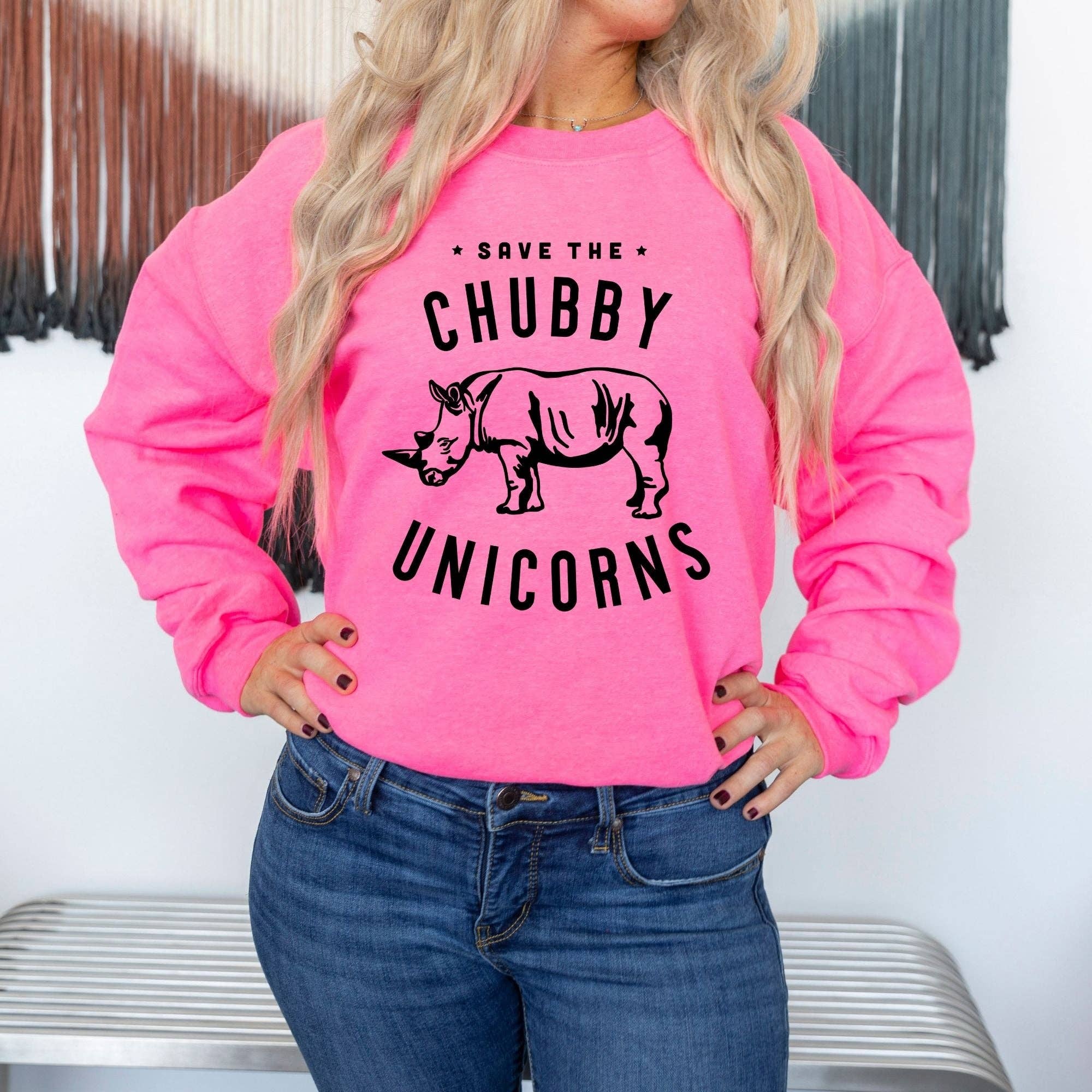 Save the Chubby Unicorns - Save Rhinos Unisex Sweatshirt T-Shirts, Hoodie | PodTeesHub.com