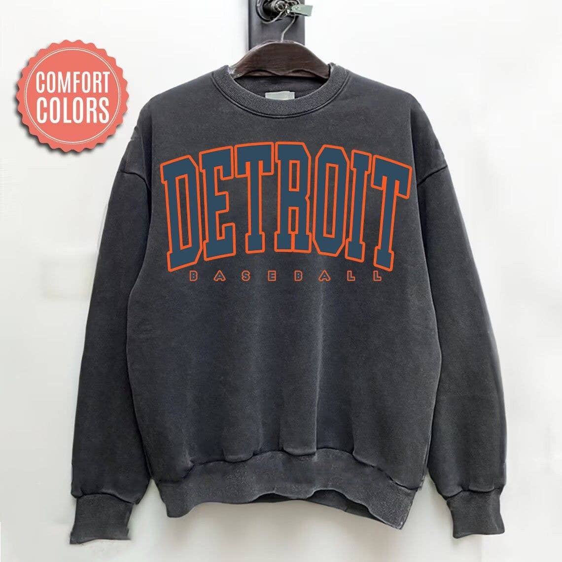Vintage Detroit Baseball Sweater - Perfect Gift For Fans T-Shirts, Hoodie, Sweatshirt | PodTeesHub.com