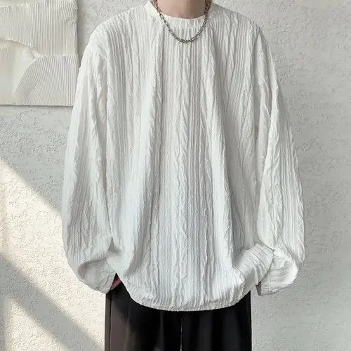 Vibe Korean Fashion Retro Crinkle Shirt Hoodie, Sweatshirt | PodTeesHub.com