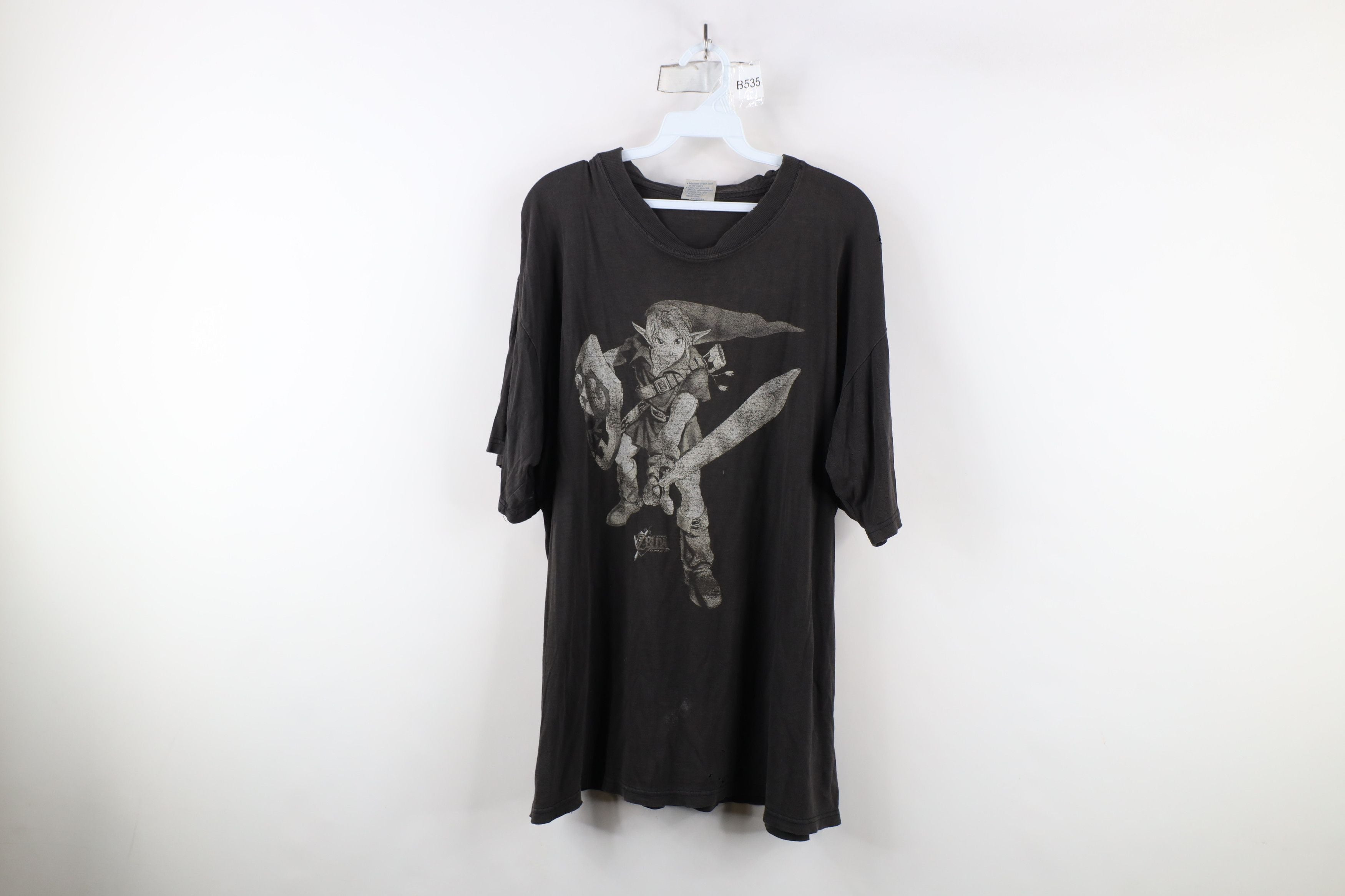 Vintage 90s Spell Game Zelda Ocarina Of Time T Shirt Black Hoodie, Sweatshirt | PodTeesHub.com
