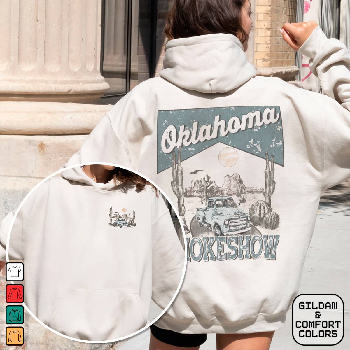 Oklahoma Jokeshow Vintage Graphic Hoodie T-Shirts, Sweatshirt | PodTeesHub.com